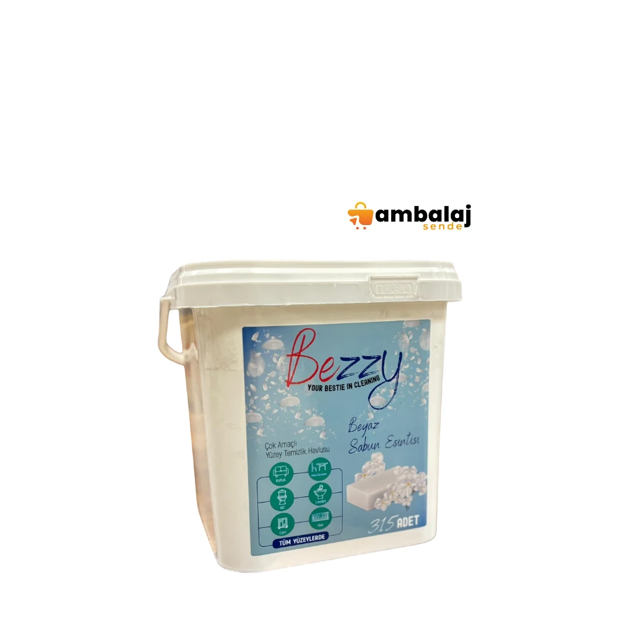 BEZZY ÇOK AMAÇLI YÜZEY TEMİZLİK HAVLUSU BEYAZ SABUN ESİNTİSİ (315ADET)