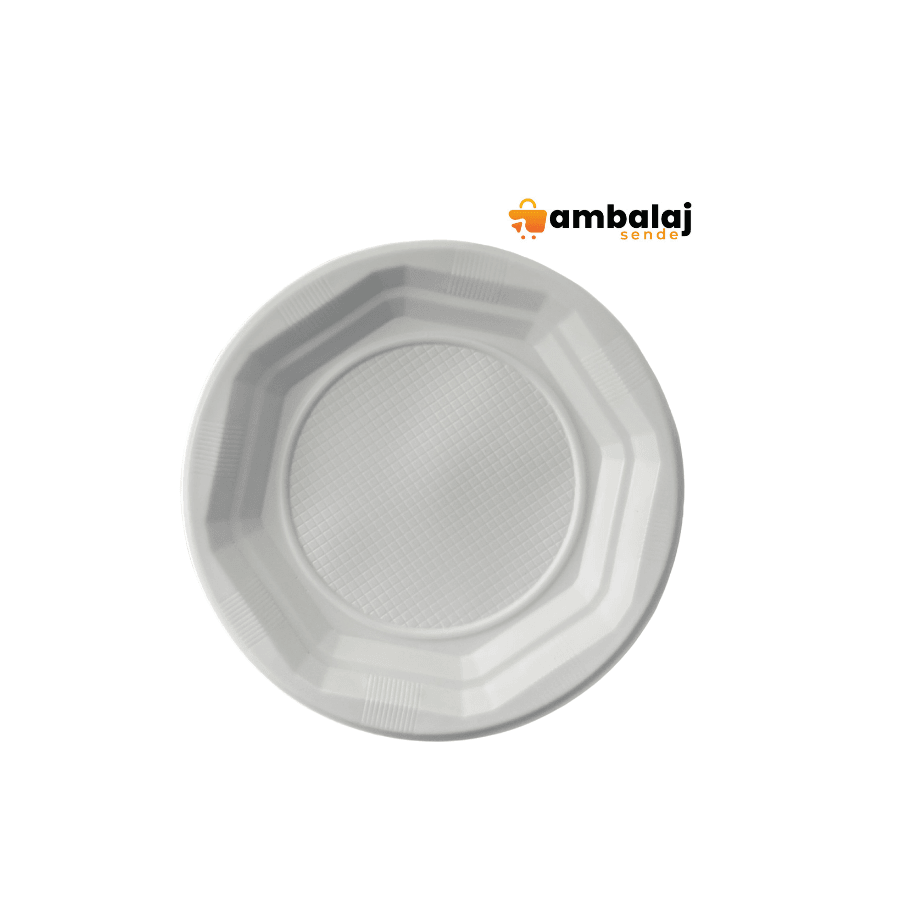 UPPLAST 21CM PLASTİK TABAK - 100 ADET