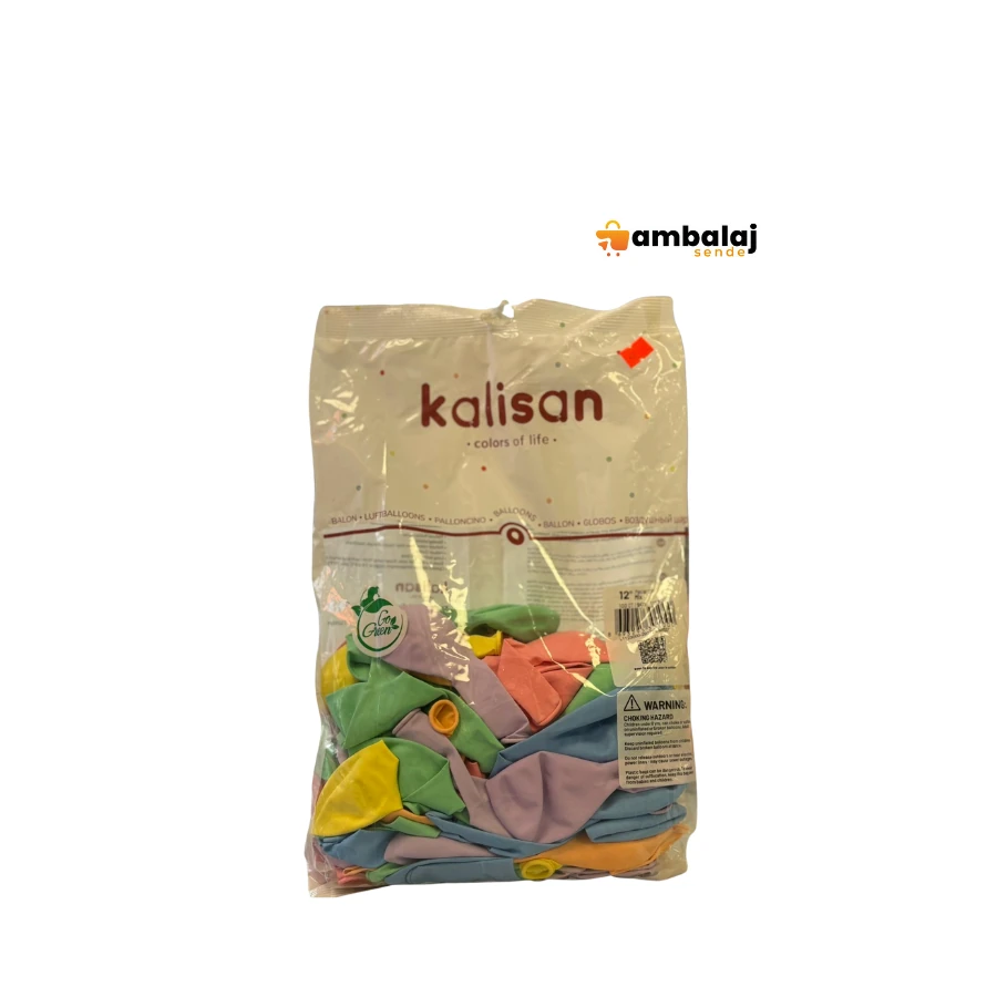 KALİSAN MAKARON BALON KARIŞIK RENKLİ 12''