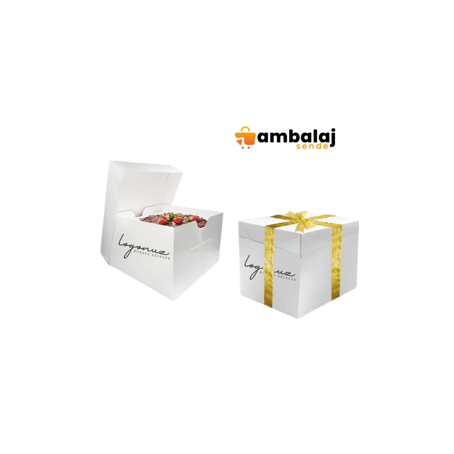 ÖZEL BASKILI ADET PASTA 12X12X11  