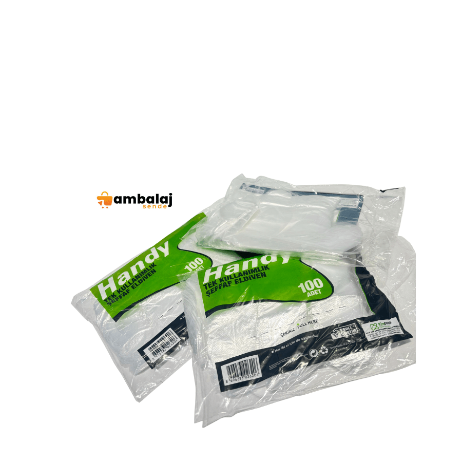 HANDY TEK KULLANIMLIK ŞEFFAF ELDİVEN