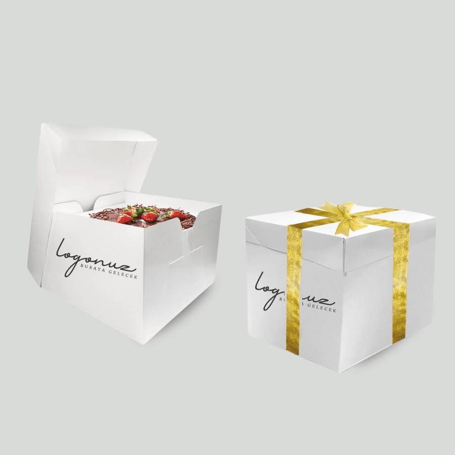 ÖZEL BASKILI ADET PASTA 12X12X11  (3000 ADET)