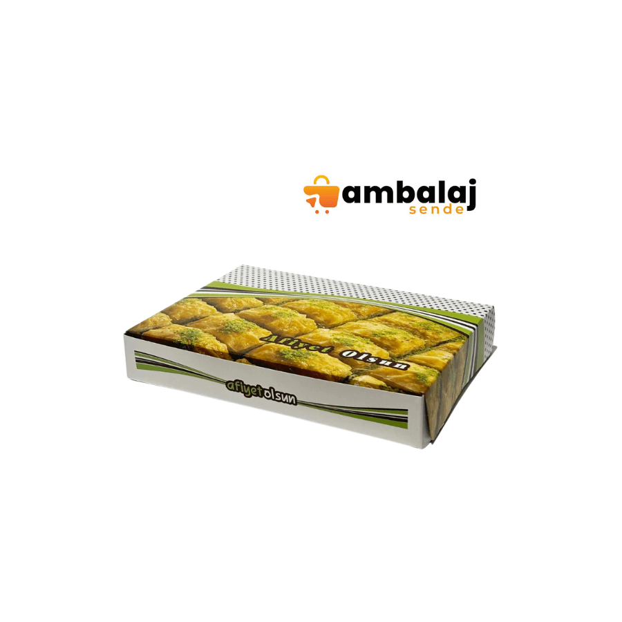1000 GR AFİYET OLSUN BASKILI BAKLAVA KUTUSU