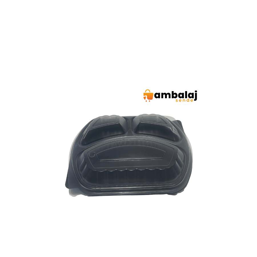 PP YEMEK SETİ ÜÇ BÖLMELİ MİKRODALGA KABI