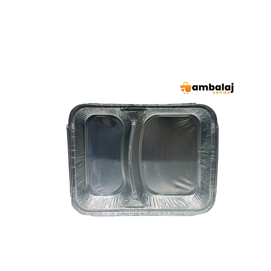 2 BÖLMELİ ALÜMİNYUM KAP