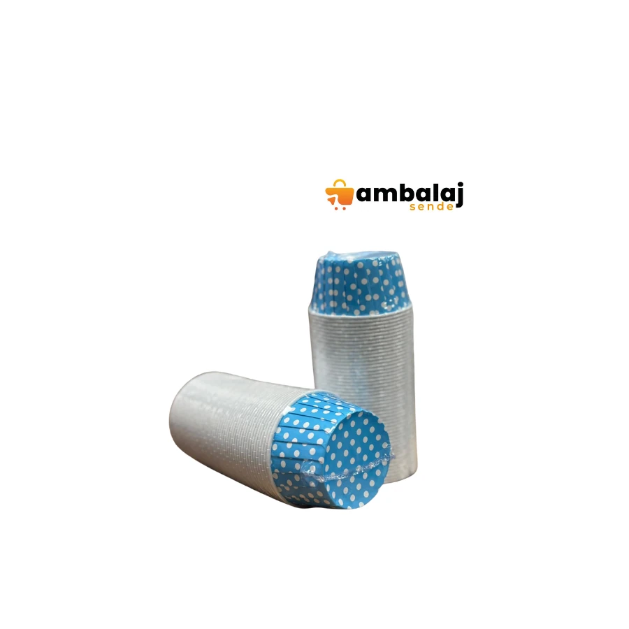 KEK KAPSÜLÜ AÇIKMAVİ PUANTİYELİ (25ADET)