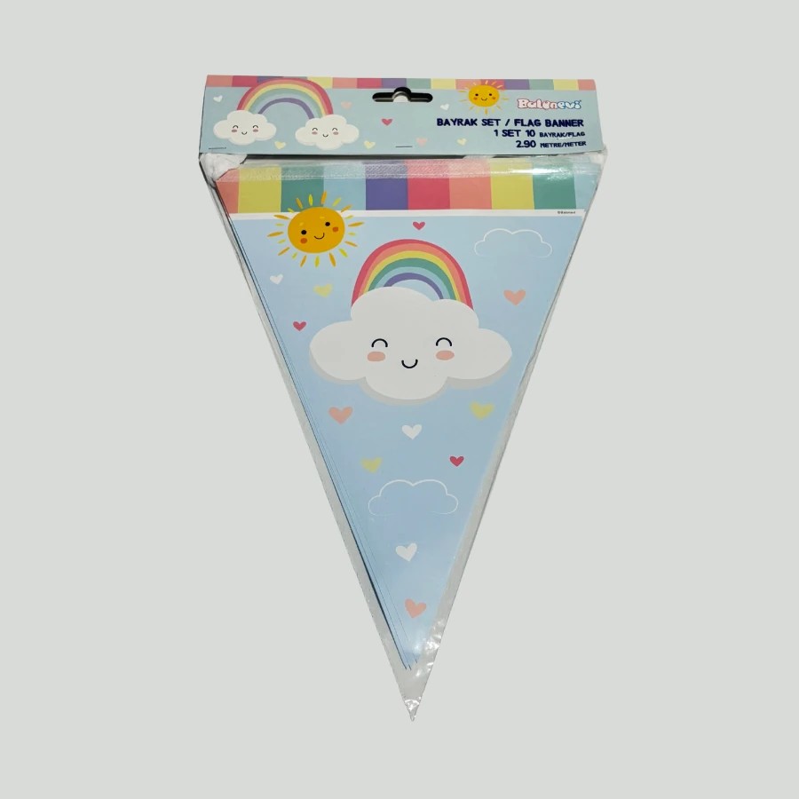 BALONEVİ GÖKKUŞAĞI BAYRAK SET