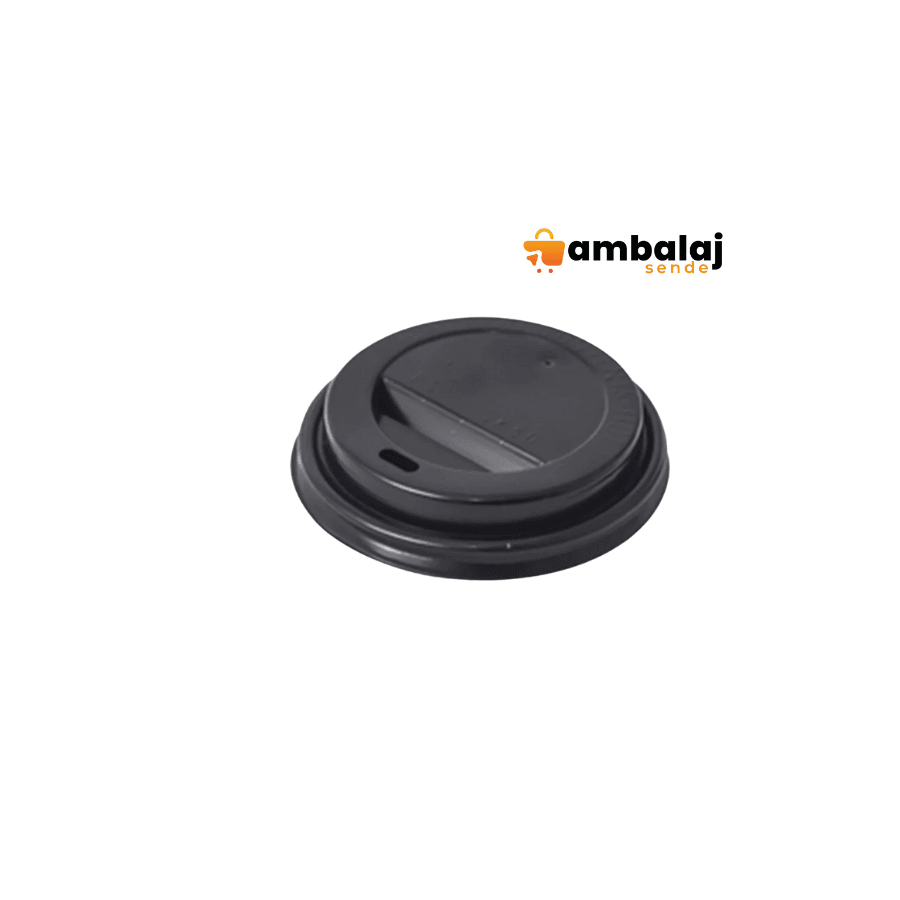 14-16 OZ DOUBLE WALL BARDAK KAPAK (1000'li) - SİYAH