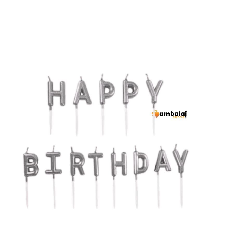 HAPPY BİRTHDAY MUM  - GÜMÜŞ MUMU