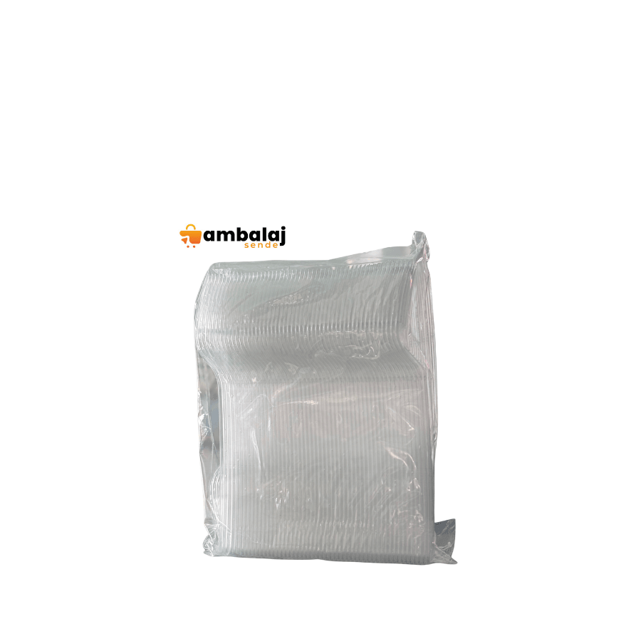PLASTİK ŞEFFAF ÇATAL - 100 ADET