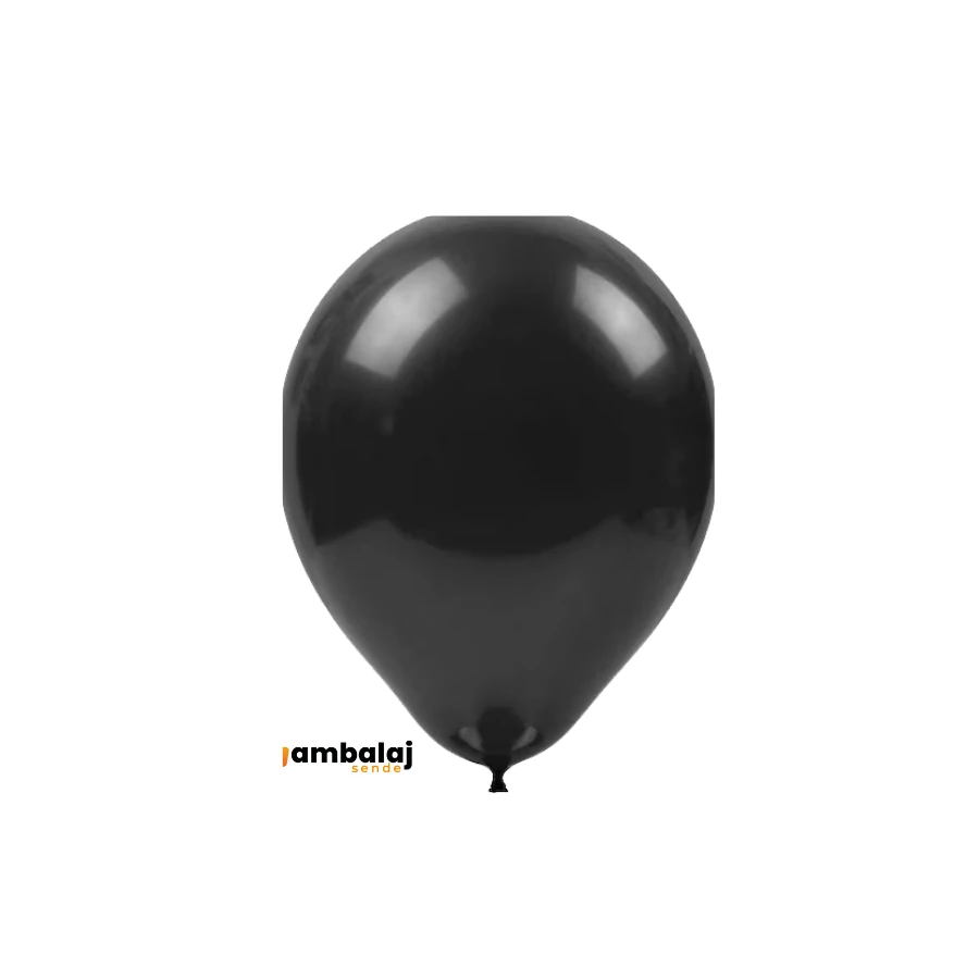METALİK SİYAH BALON 12''