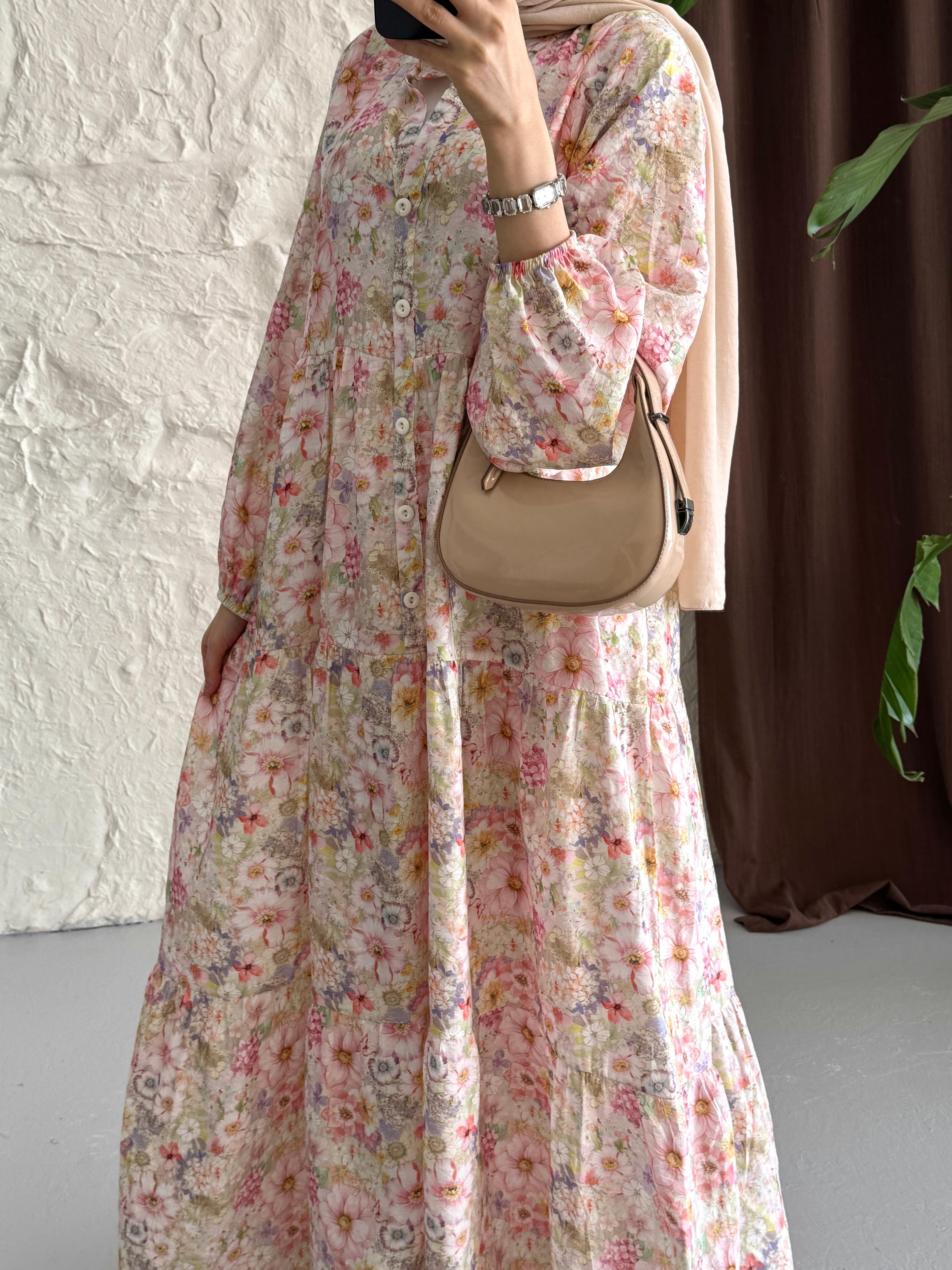 FLOWERS ELBİSE