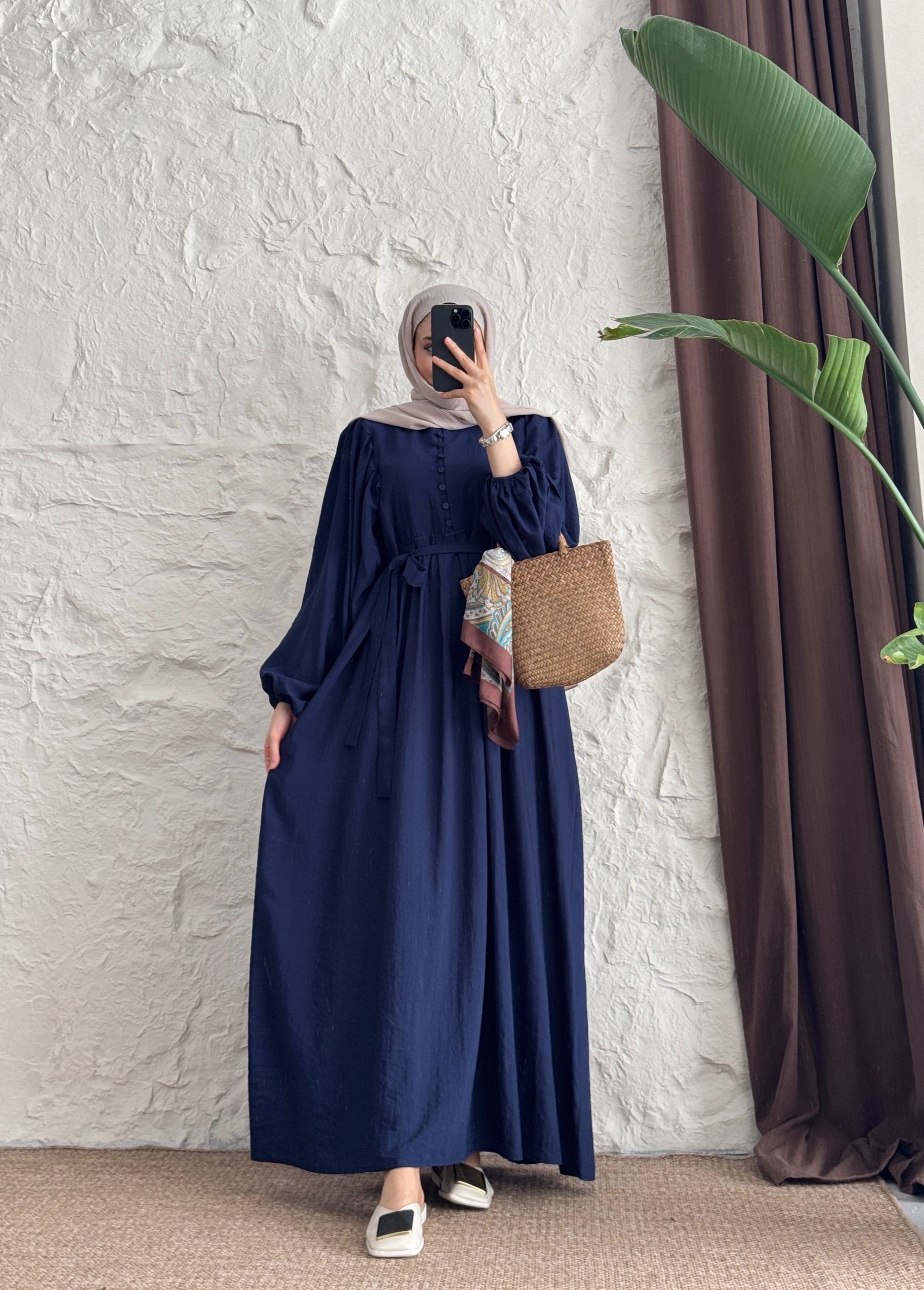 BOHEM ELBİSE - İNDİGO
