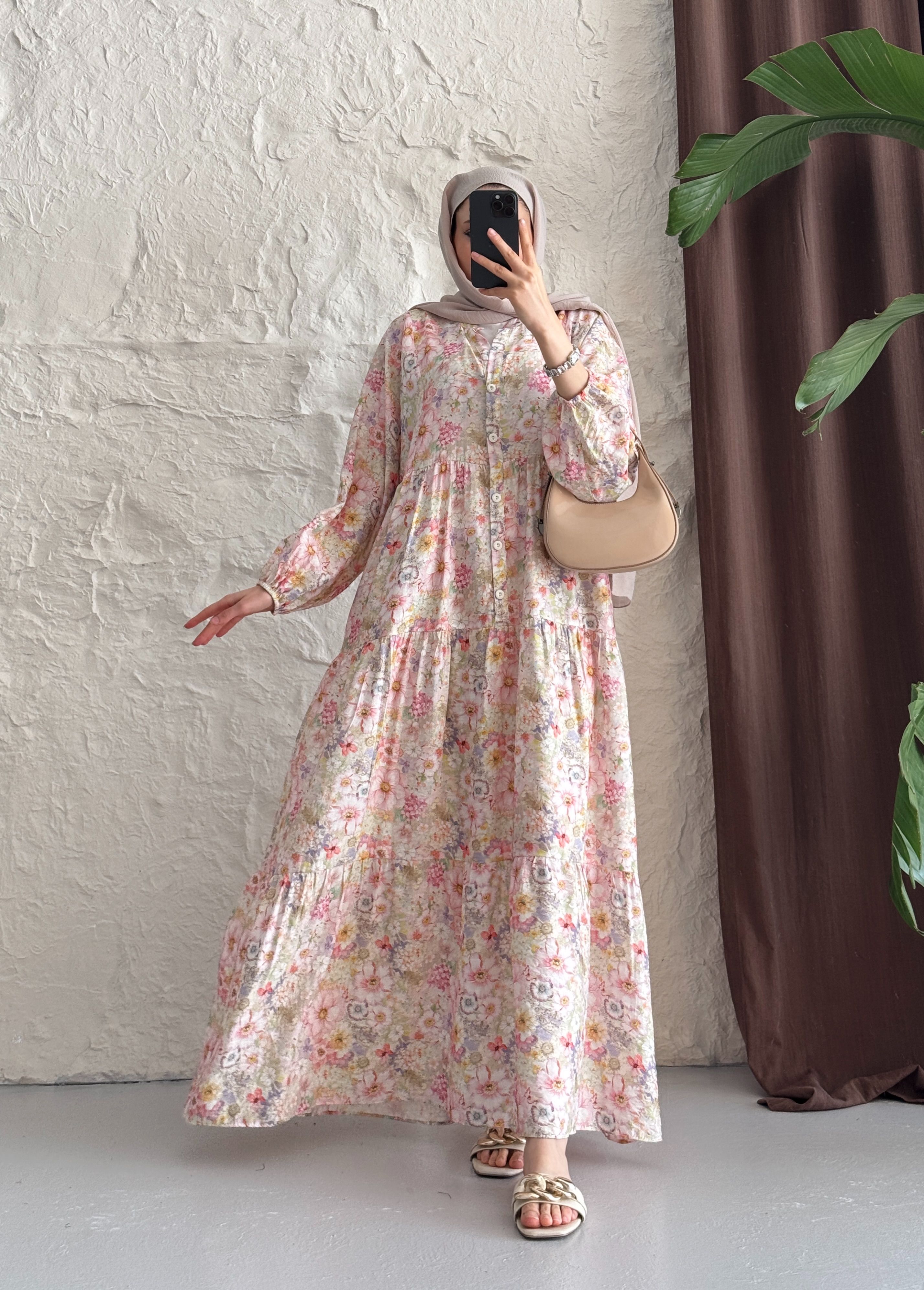 FLOWERS ELBİSE