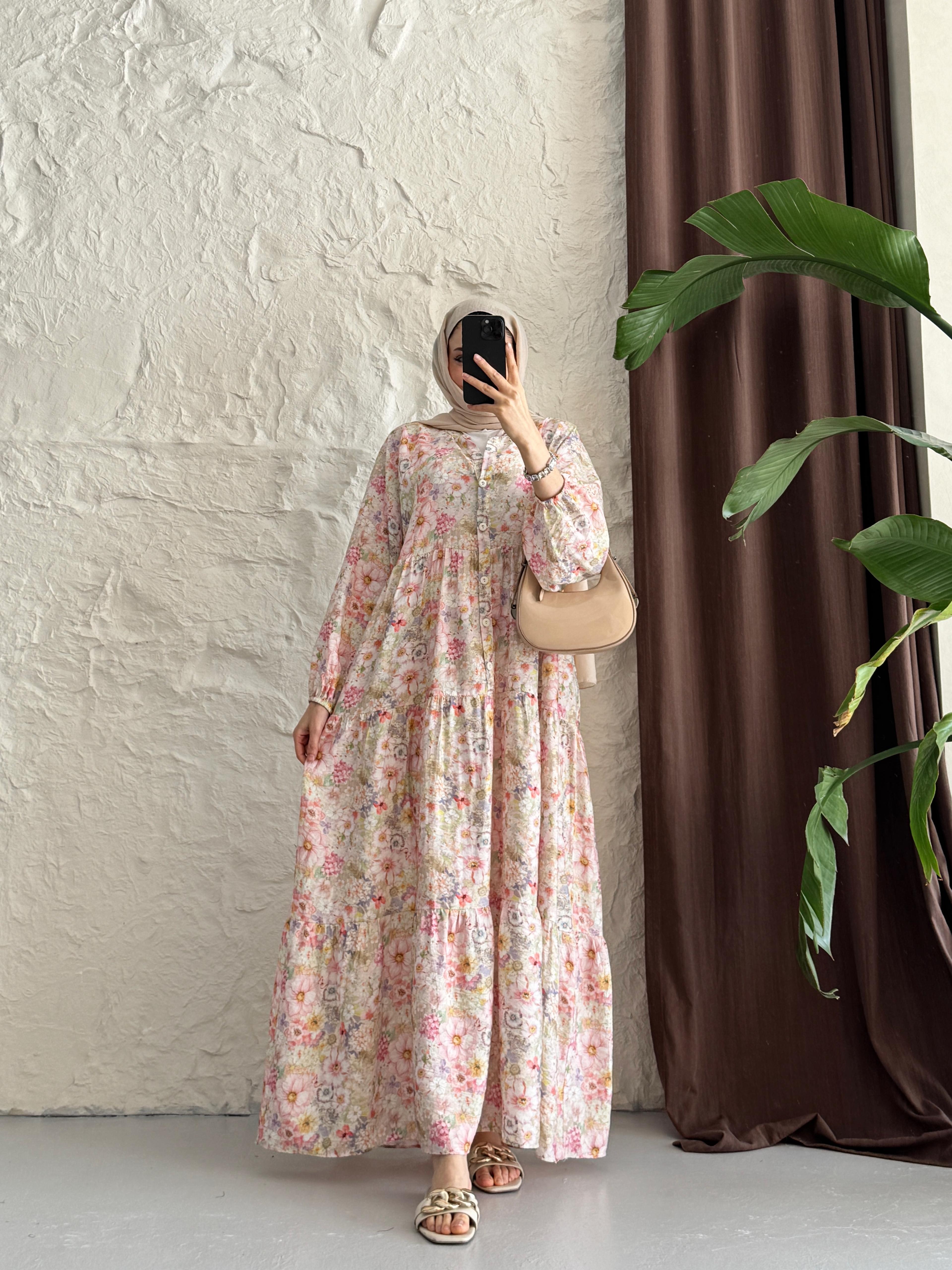 FLOWERS ELBİSE