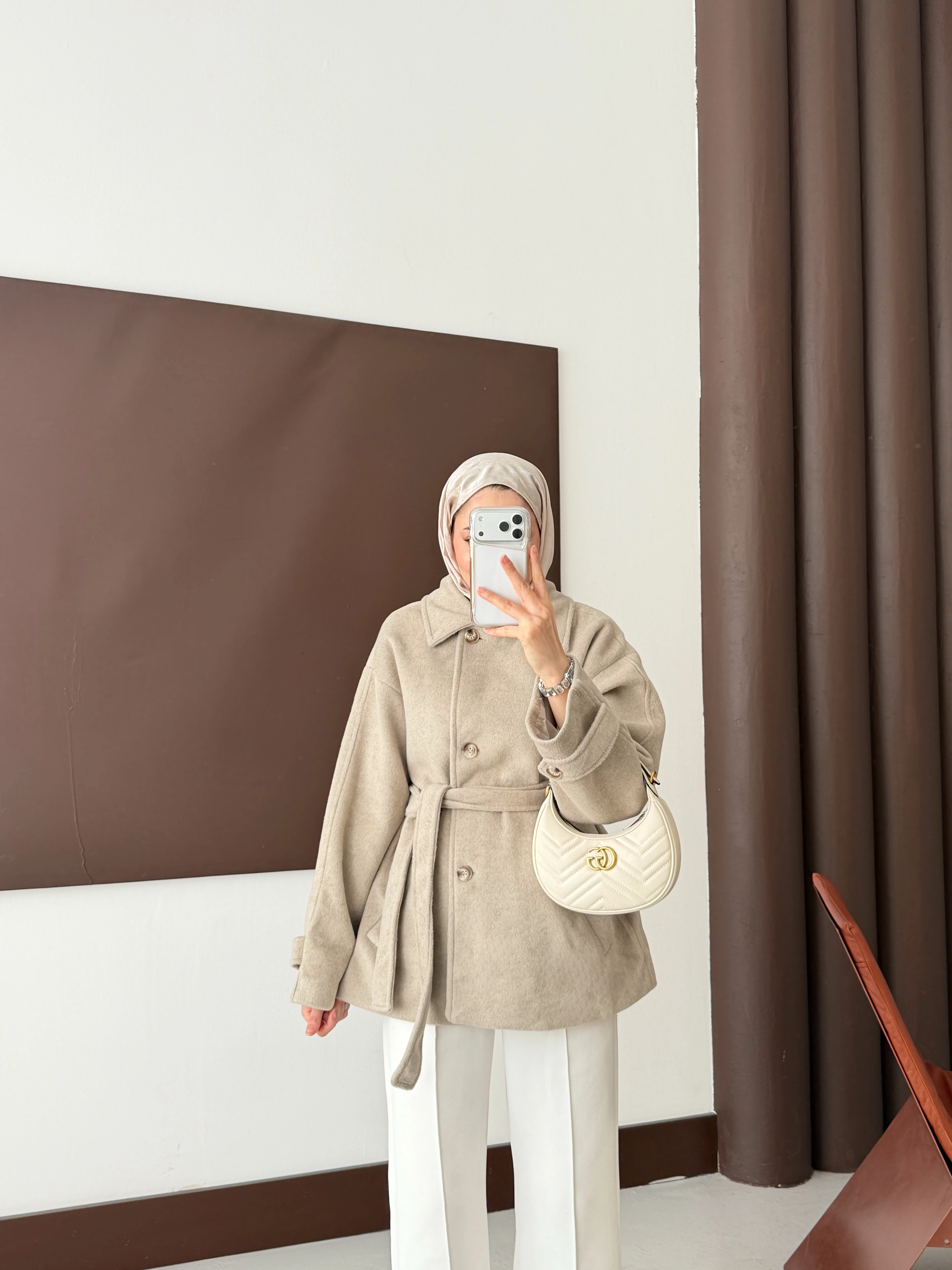 ZR MUADİL ARA BOY KABAN - KOYU VİZON