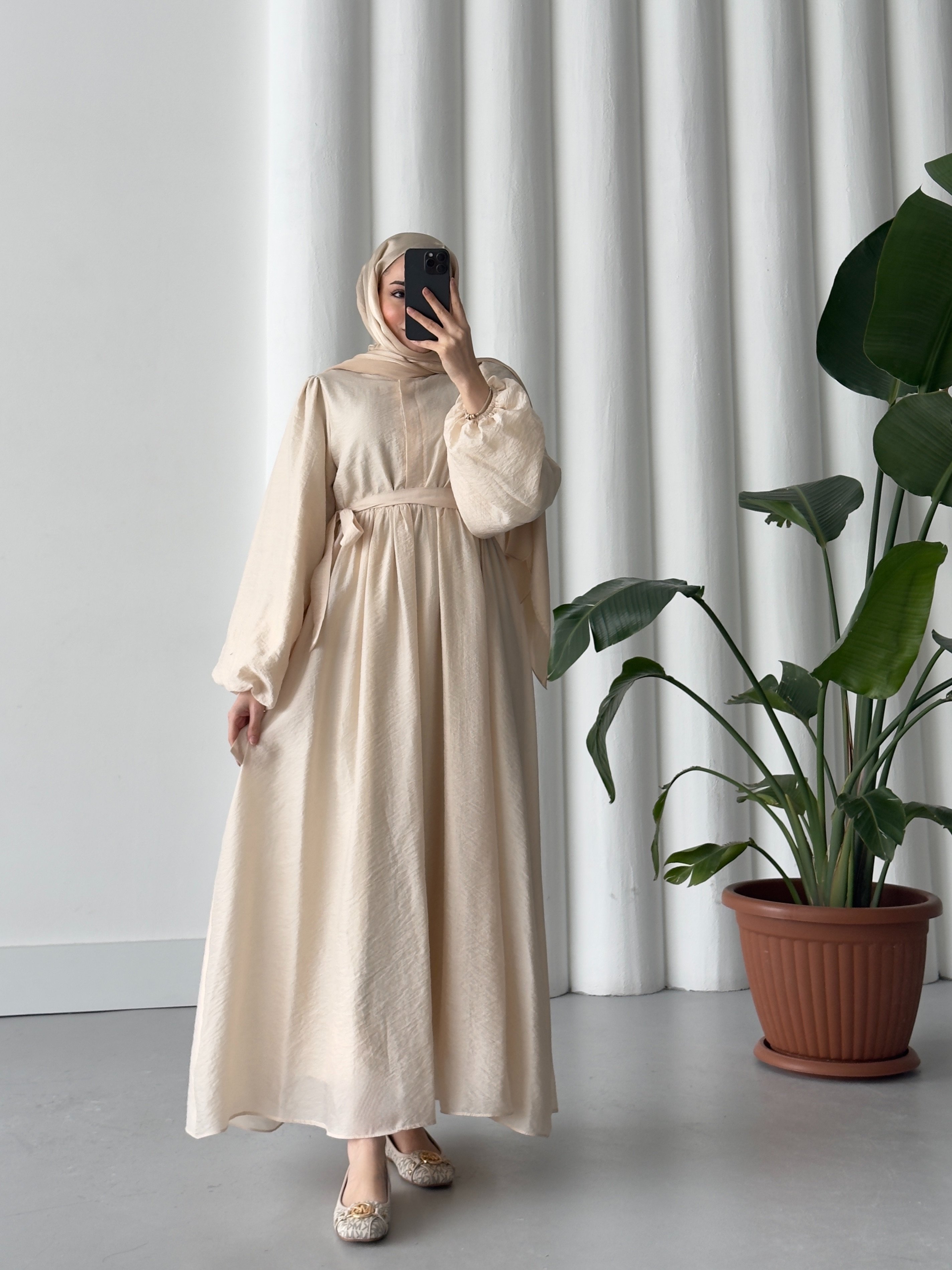 ELSA ELBİSE  - BEJ