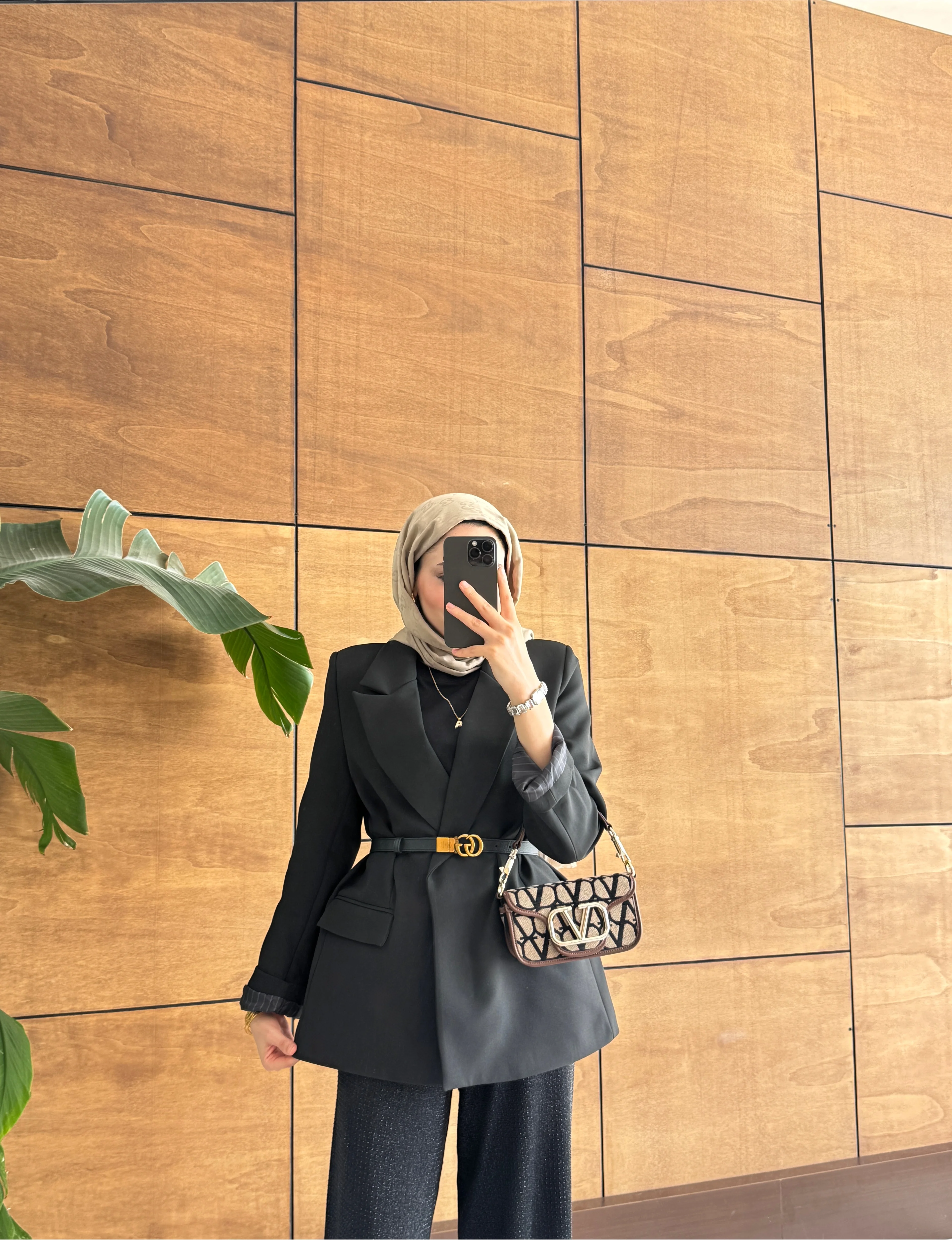 ASTARLI BLAZER CEKET - SİYAH