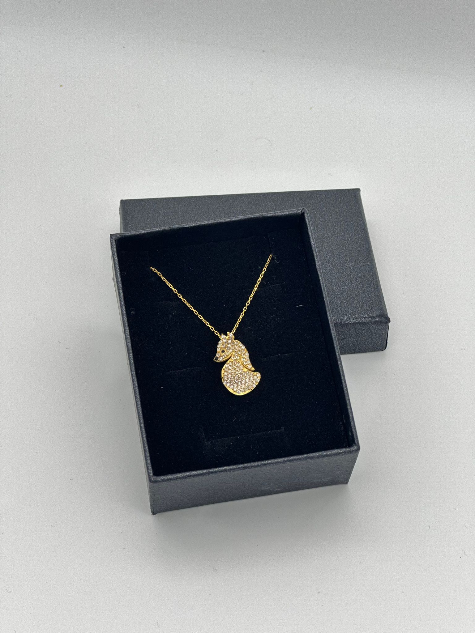 TİLKİ MODELİ 18K GOLD KAPLAMA 925 AYAR GÜMÜŞ KOLYE
