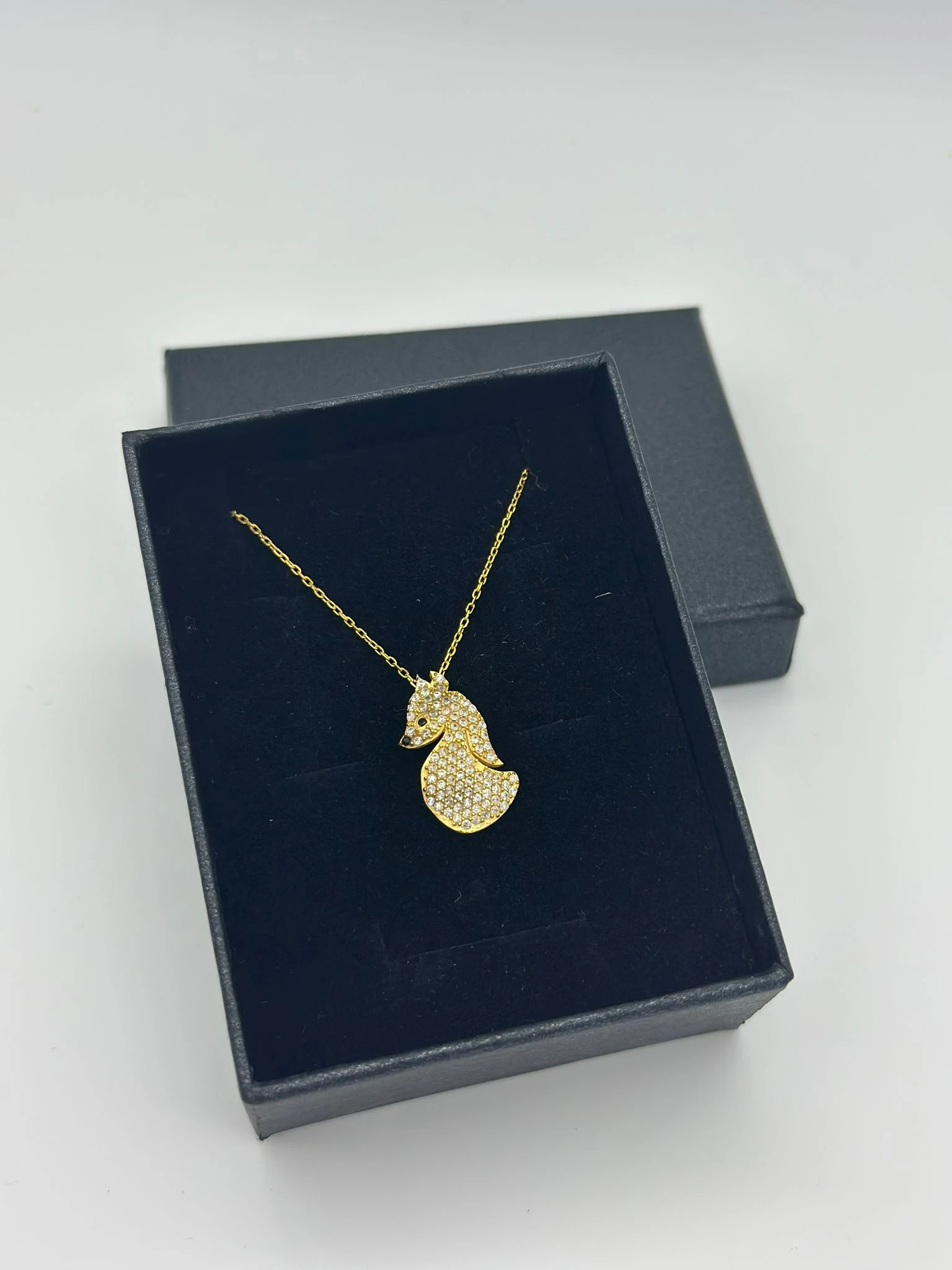 TİLKİ MODELİ 18K GOLD KAPLAMA 925 AYAR GÜMÜŞ KOLYE