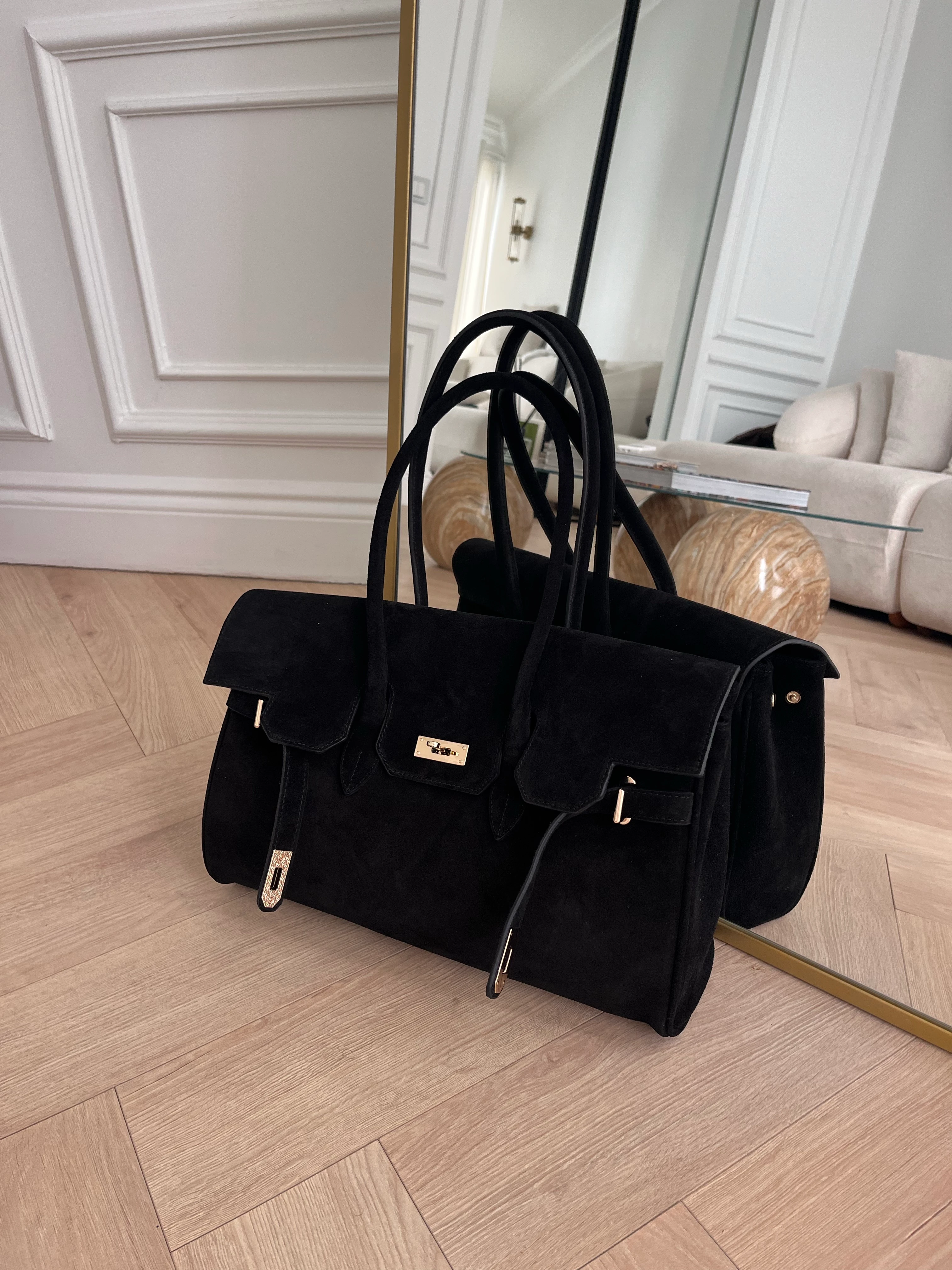 DIANA SUEDE BAG - Siyah