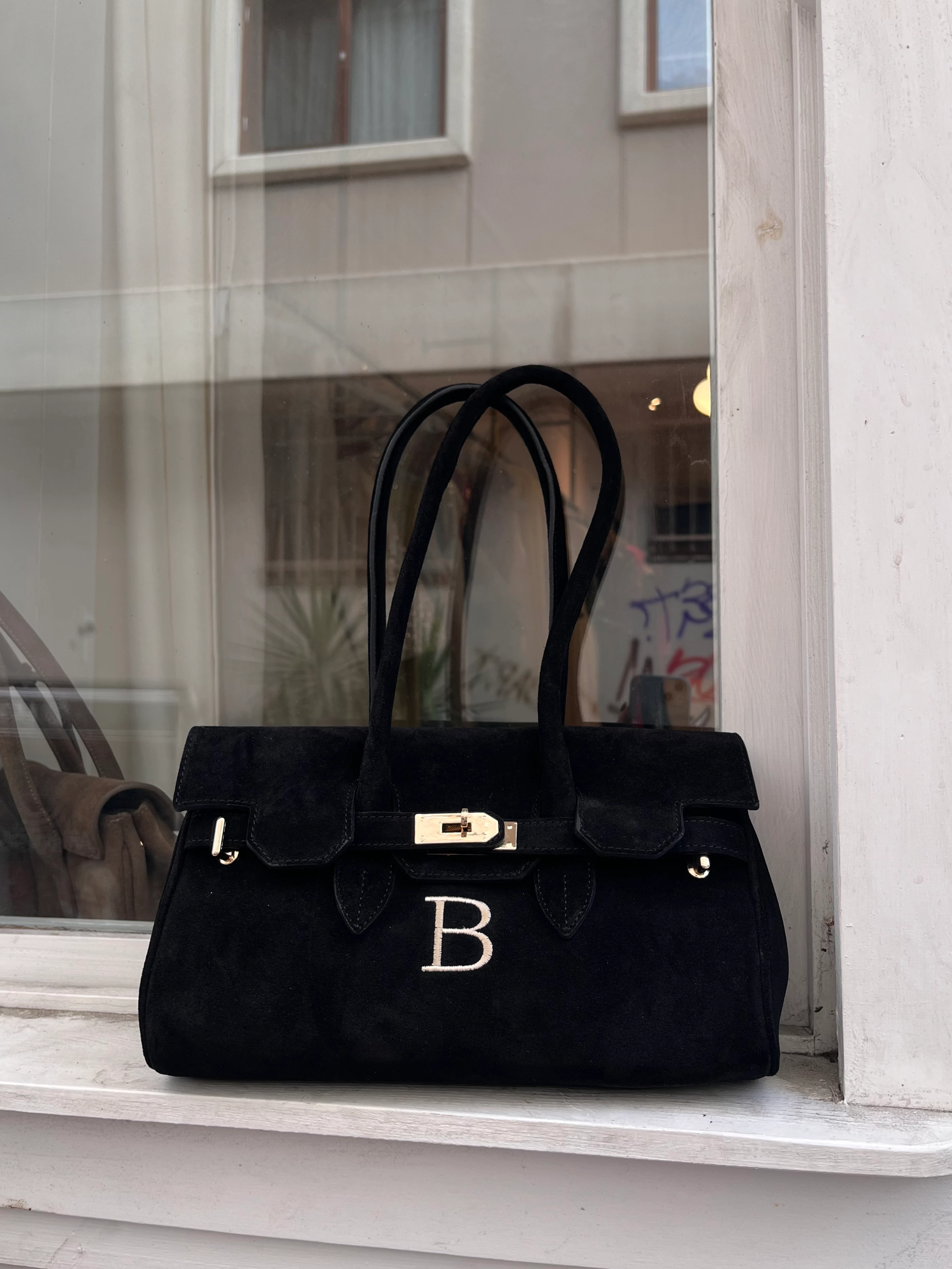 Mini Suede Diana - Siyah