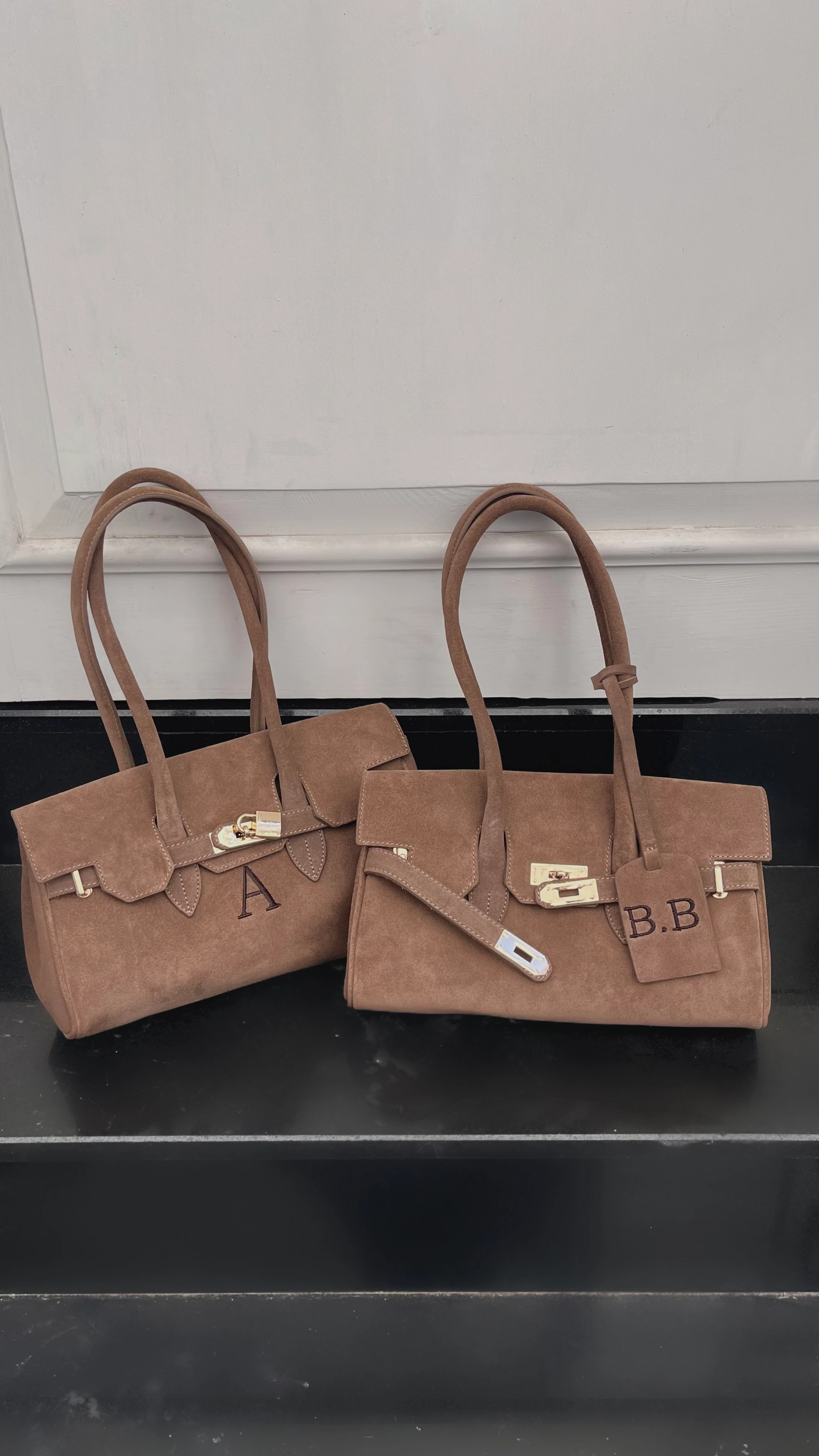 Mini Suede Diana - Vizon