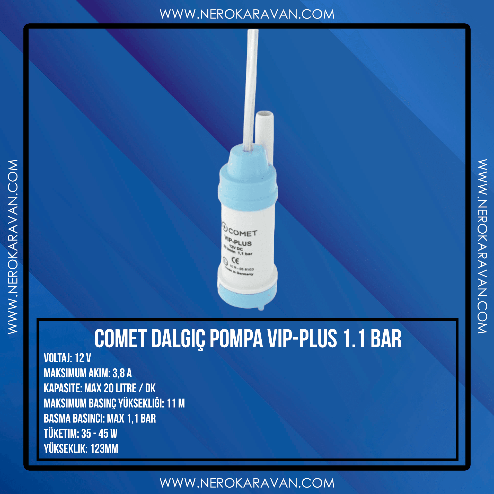 Comet Dalgıç Pompa VIP-PLUS 1.1 Bar