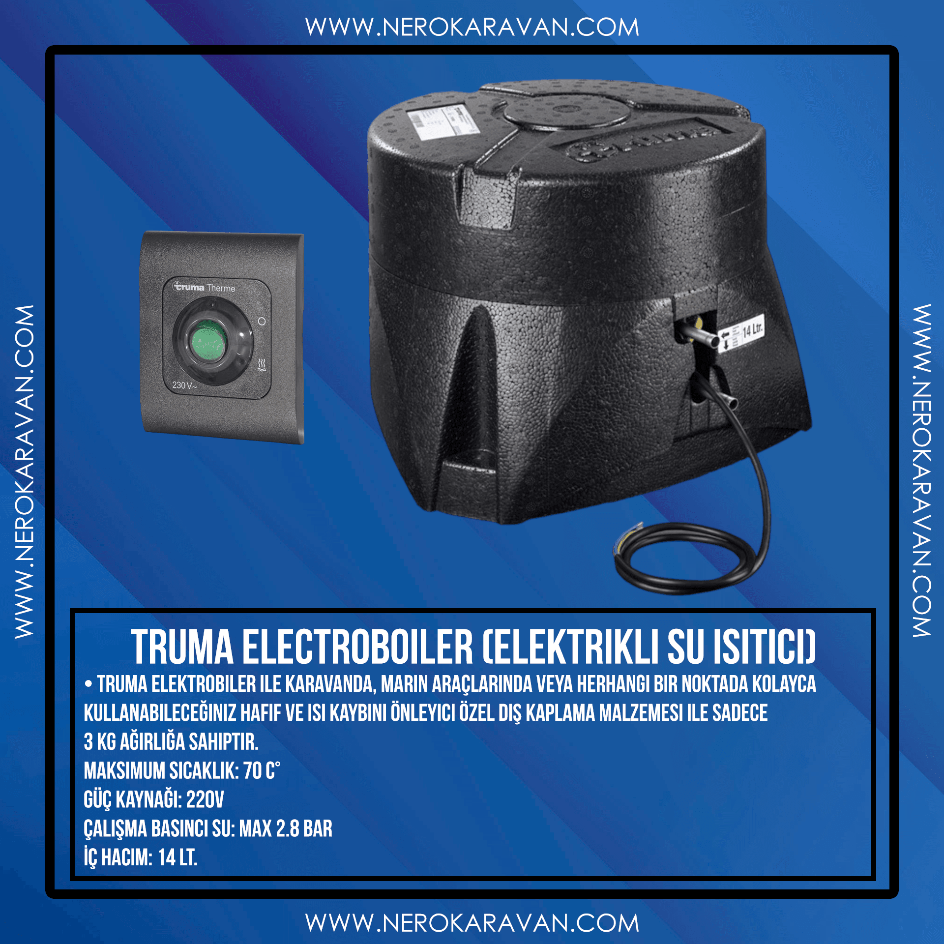 Truma Electroboiler (Elektrikli Su Isıtıcı)