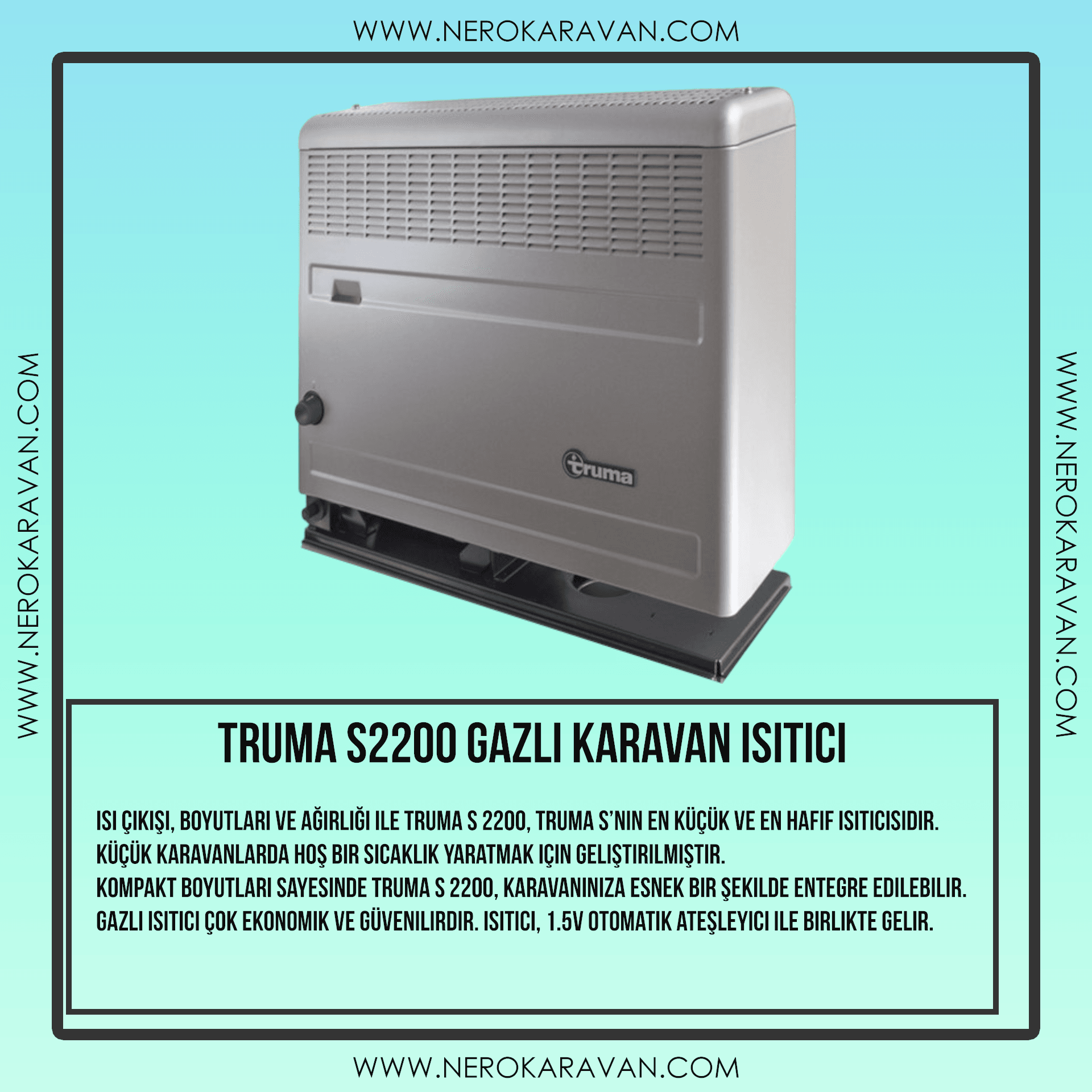 Truma S2200 Gazlı Karavan Isıtıcı