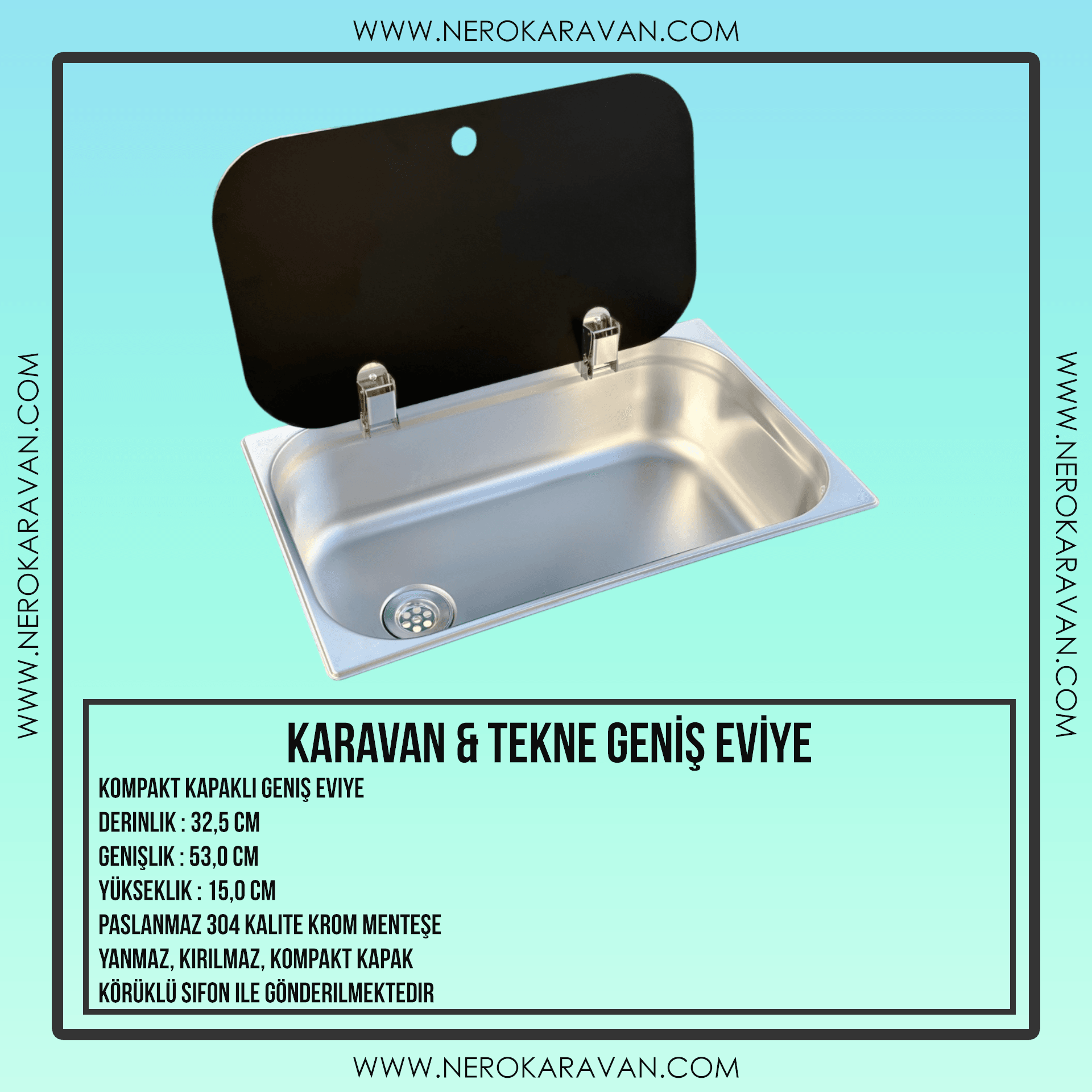 Karavan & Tekne Geniş Eviye