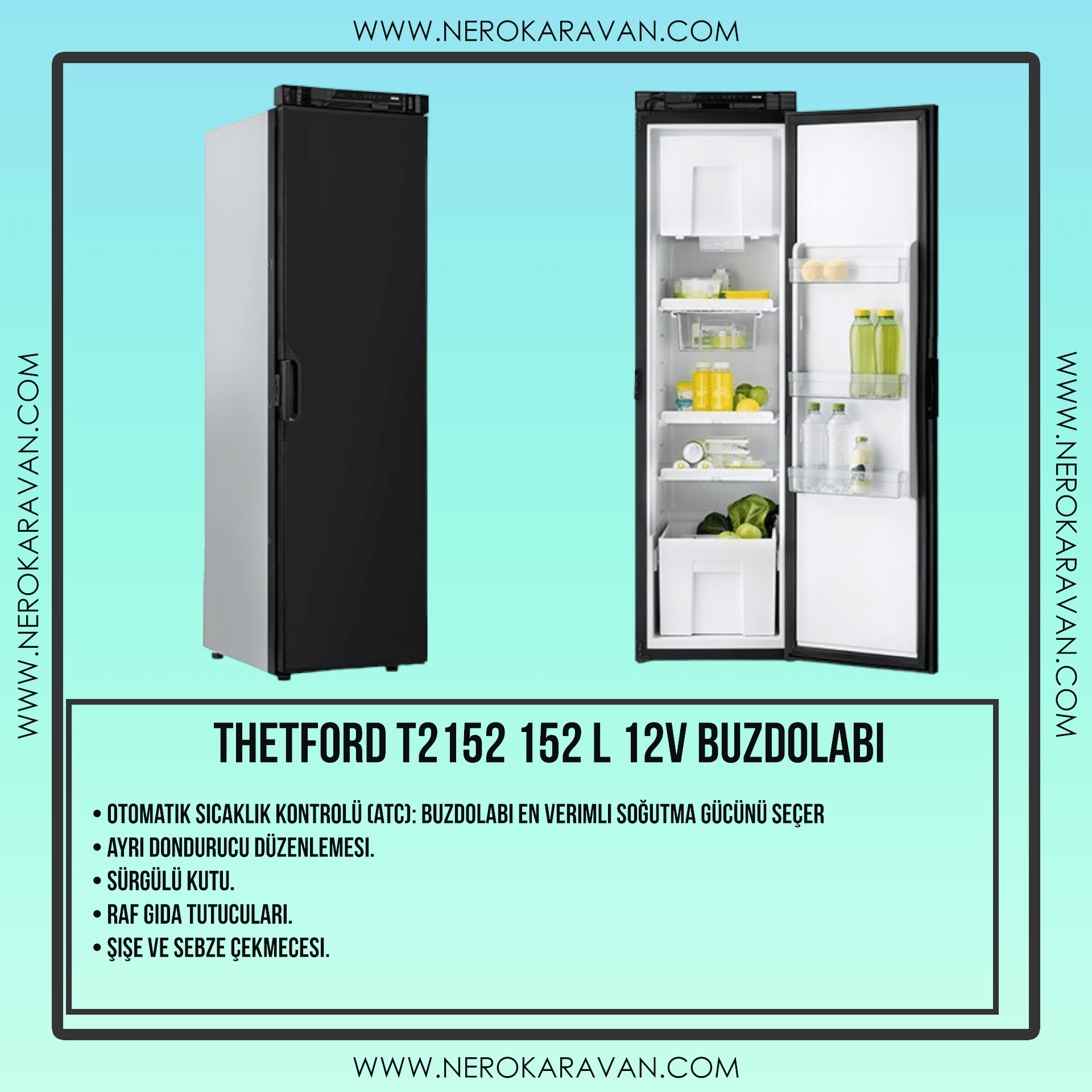 THETFORD T2152 152 L 12V Buzdolabı