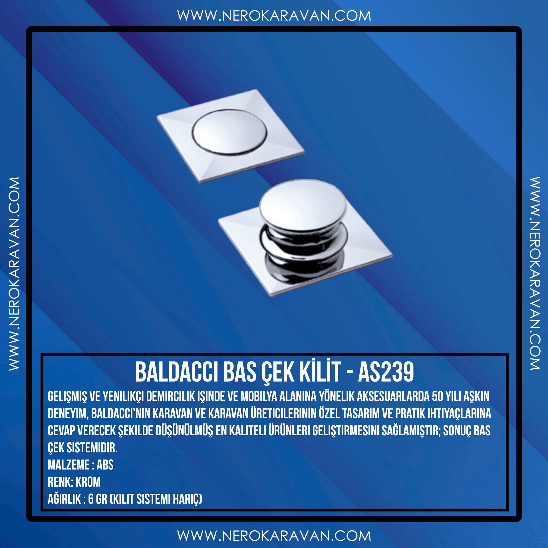 BALDACCI BAS ÇEK KİLİT - AS239