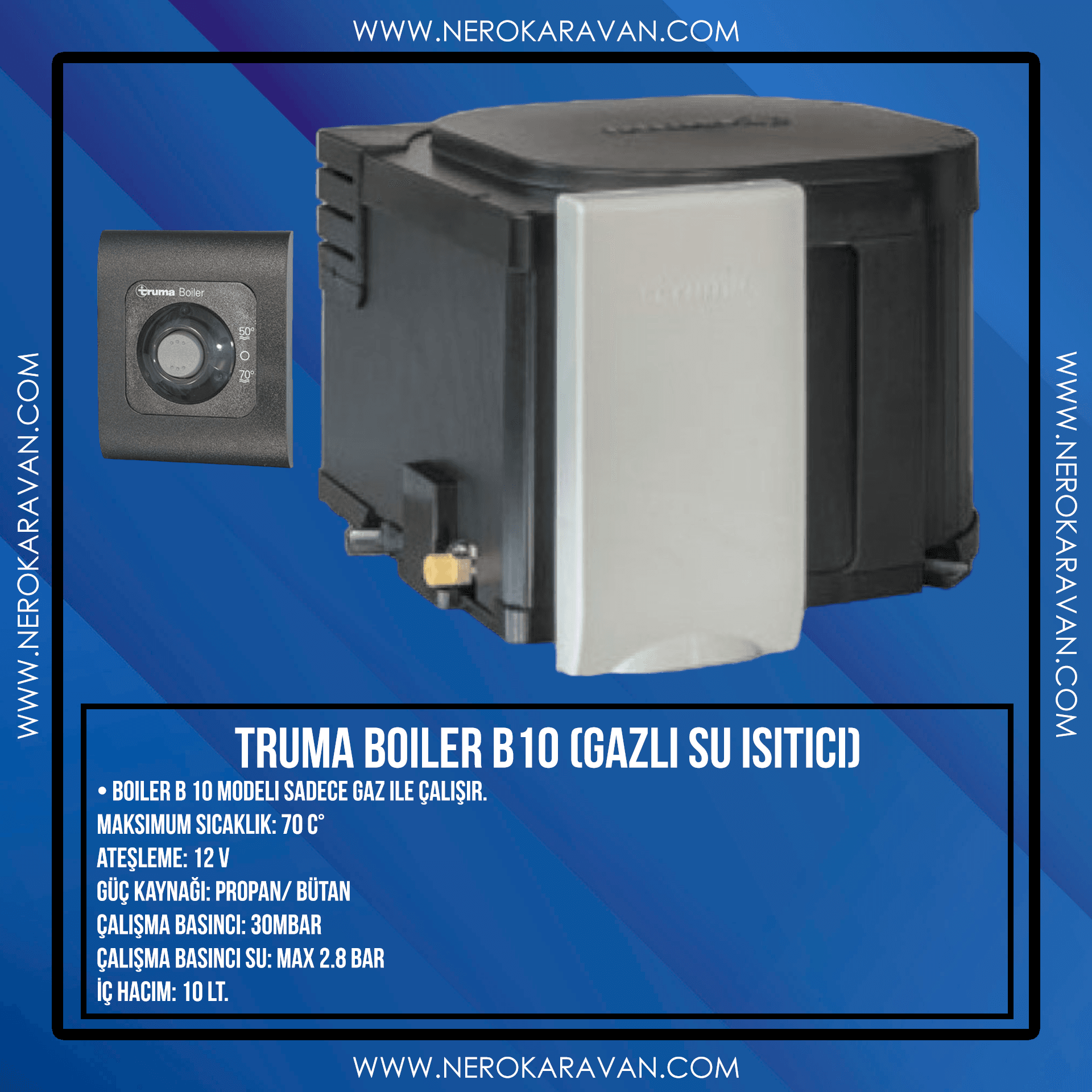 Truma Boiler B10 (Gazlı Su Isıtıcı)