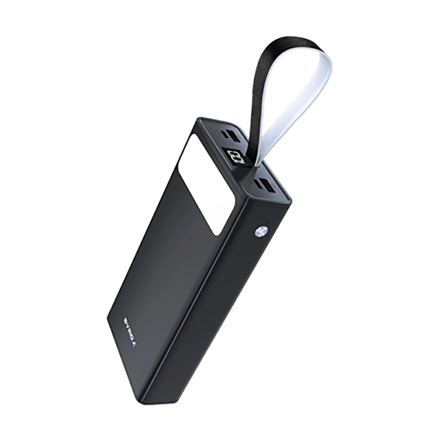 Syrox PB115 30.000 mAh Dijital Göstergeli Çift Çıkışlı El Fenerli Powerbank - Siyah