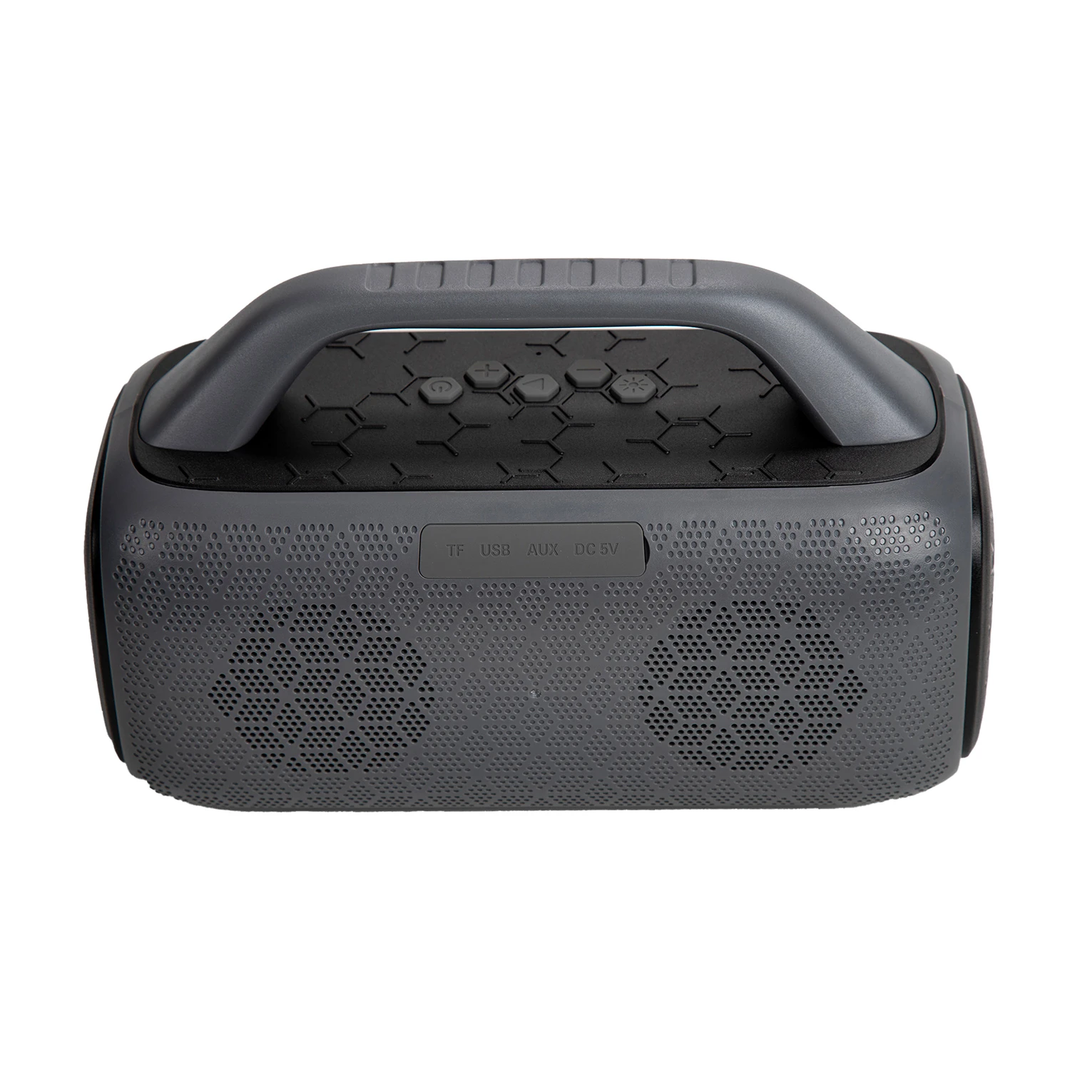 Syrox S42 RGB Ledli Hafıza Kartı + USB + 3.5mm AUX + FM + Eller Serbest 2x25W TWS Bluetooth 5.1 + EDR Kablosuz Hoparlör - Siyah