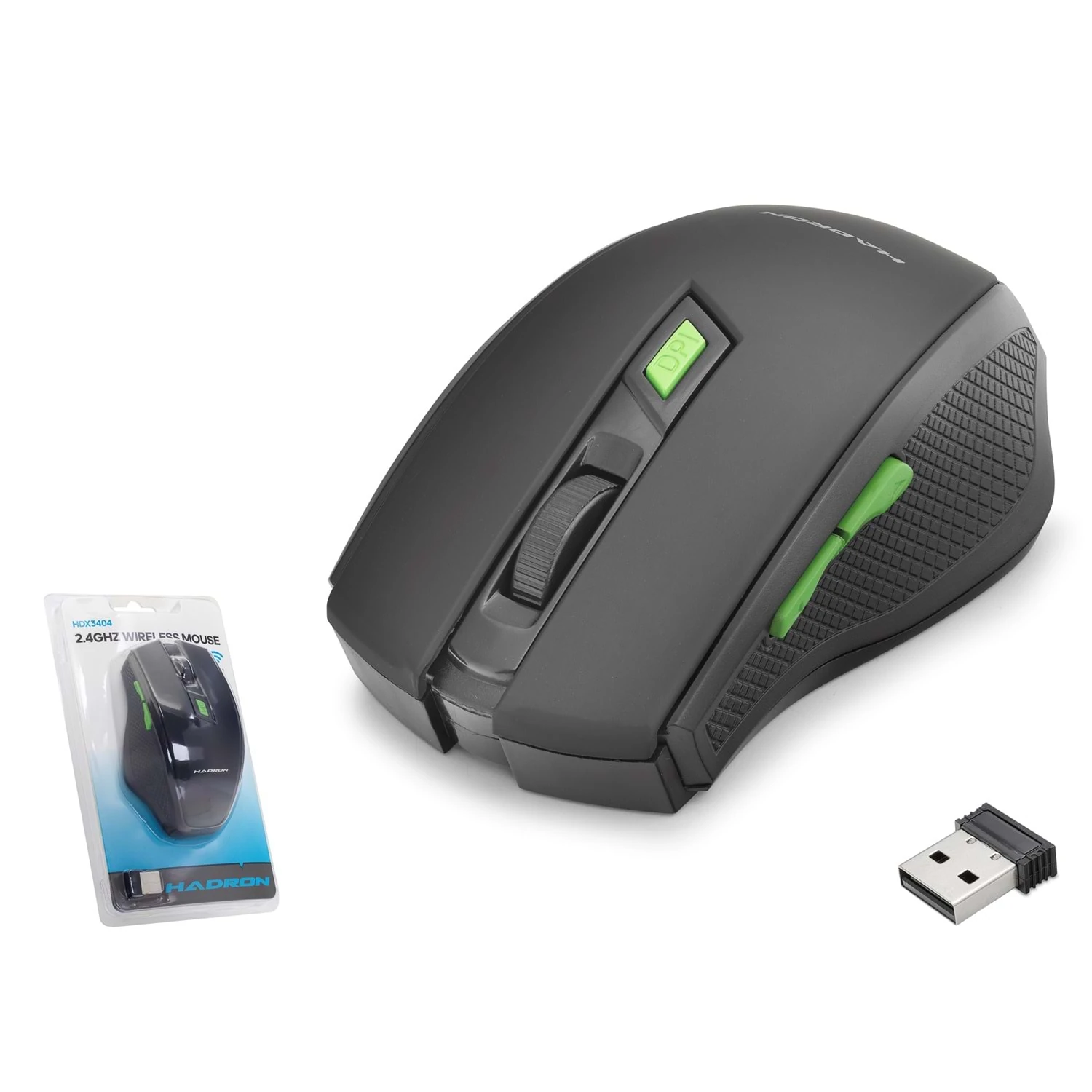 Hadron HDX3404 1600dpi 2.4Ghz USB Kablosuz Mouse - Siyah