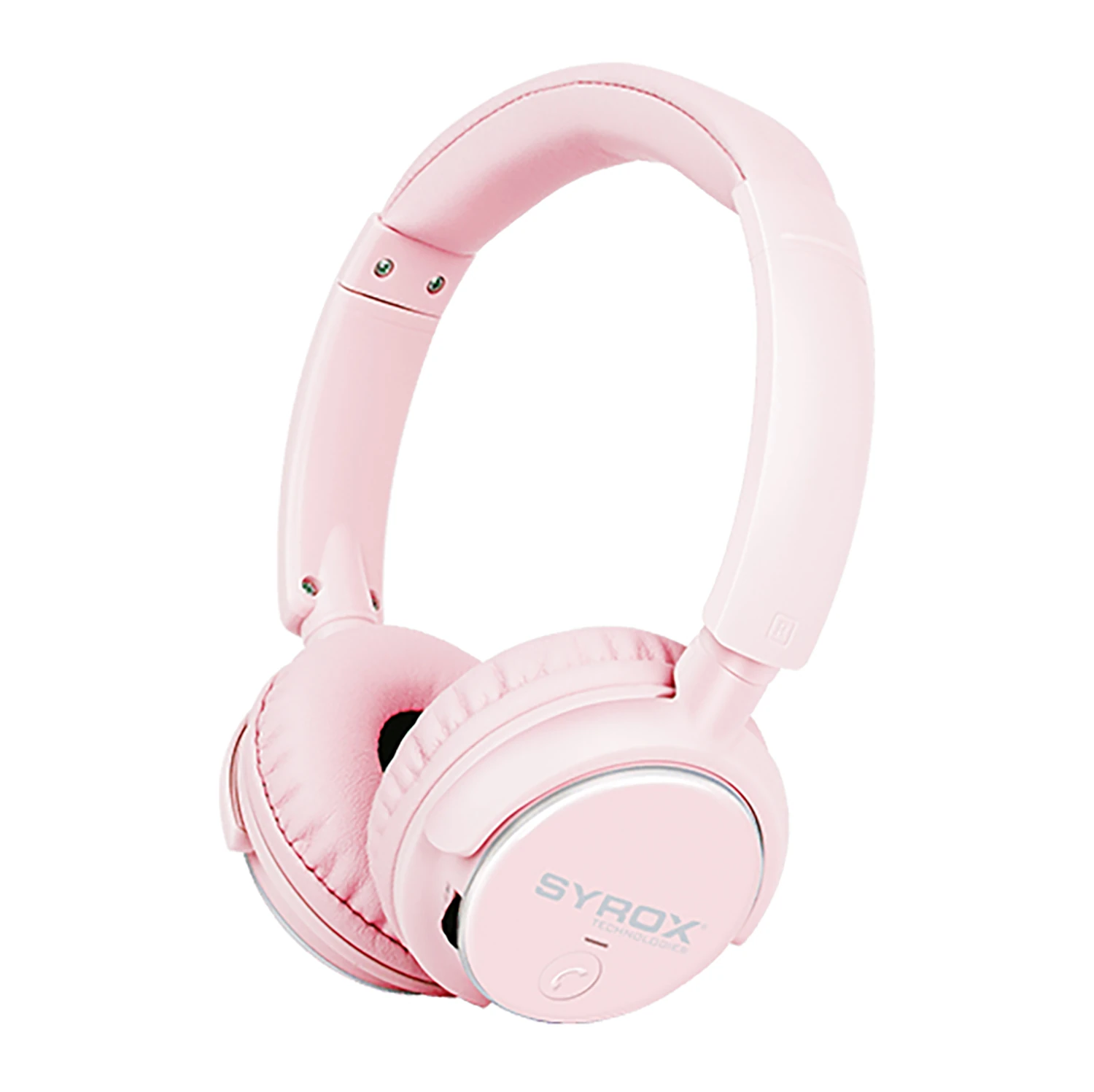 Syrox S16 Hafıza Kartı + 3.5mm AUX Destekli Bluetooth 5.0 Kablosuz Mikrofonlu Kulaküstü Kulaklık - Pembe