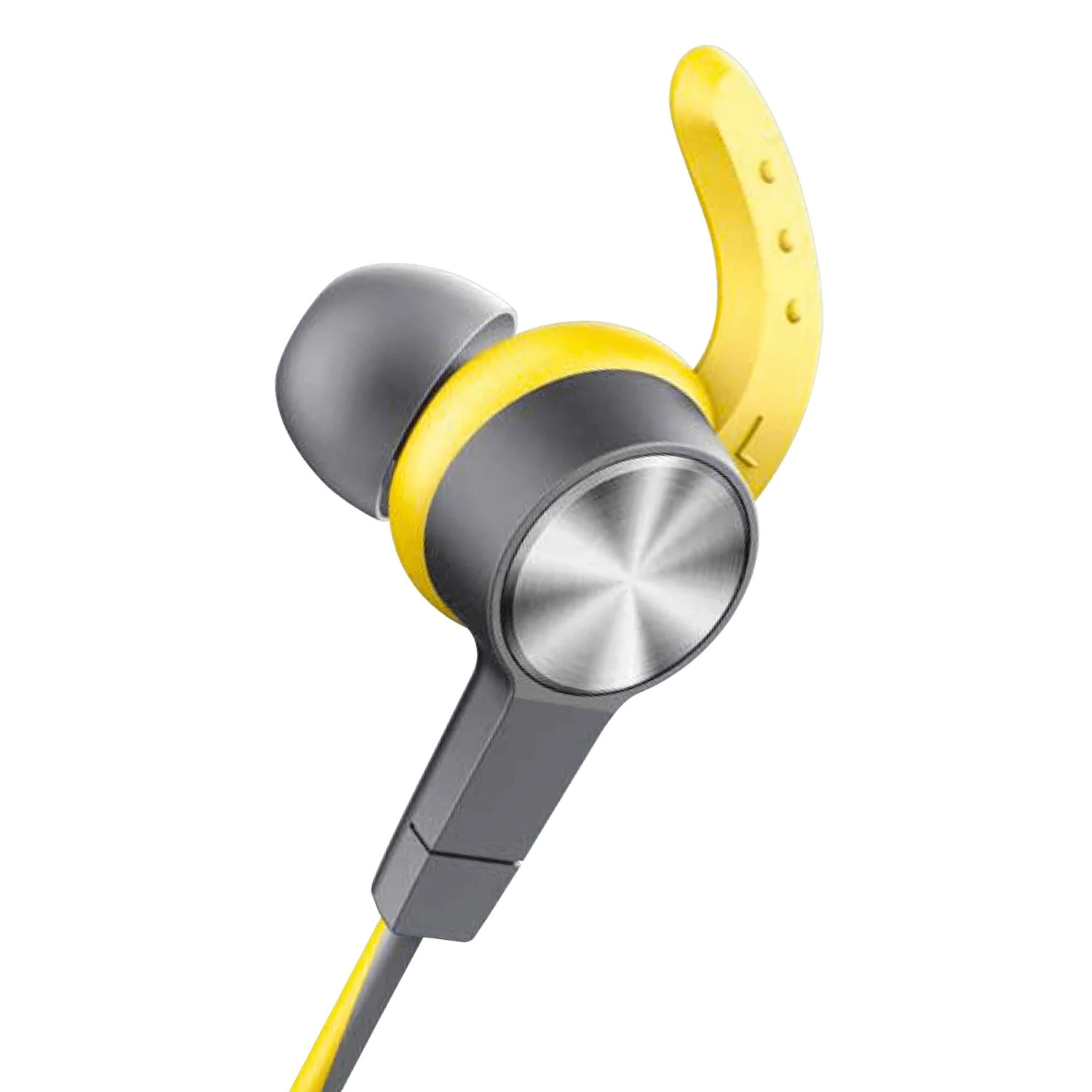 Syrox S32 Mıknatıslı Bluetooth v5.0 Kablosuz Mikrofonlu Kulakiçi Spor Kulaklık - Sarı-Gri