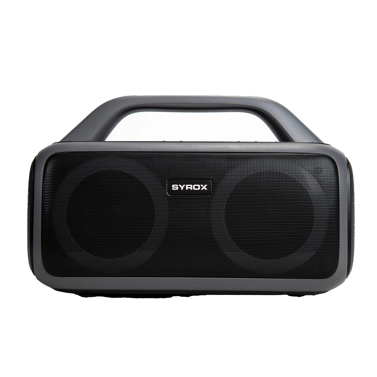 Syrox S42 RGB Ledli Hafıza Kartı + USB + 3.5mm AUX + FM + Eller Serbest 2x25W TWS Bluetooth 5.1 + EDR Kablosuz Hoparlör - Siyah