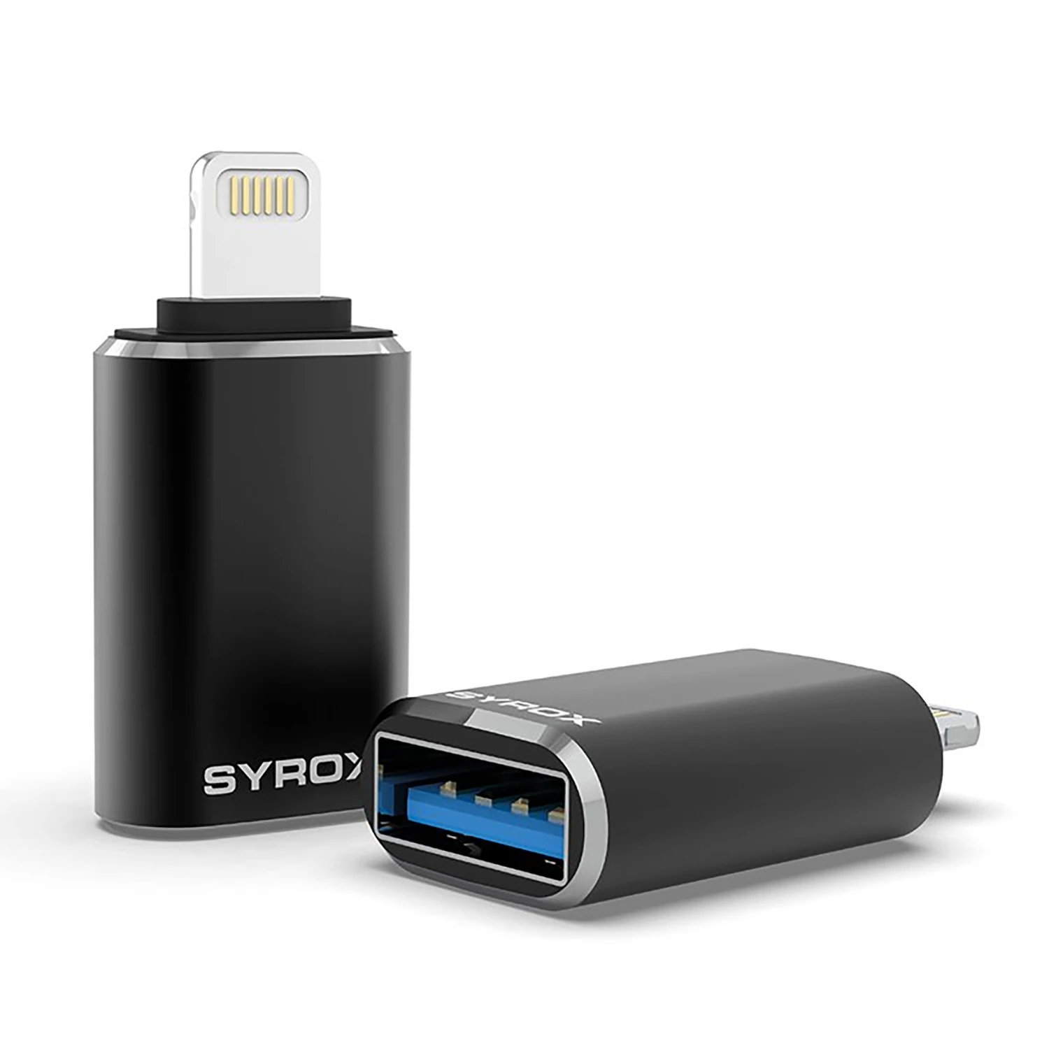 Syrox DT25UL Lightning - USB 3.0 OTG Dönüştürücü - Siyah