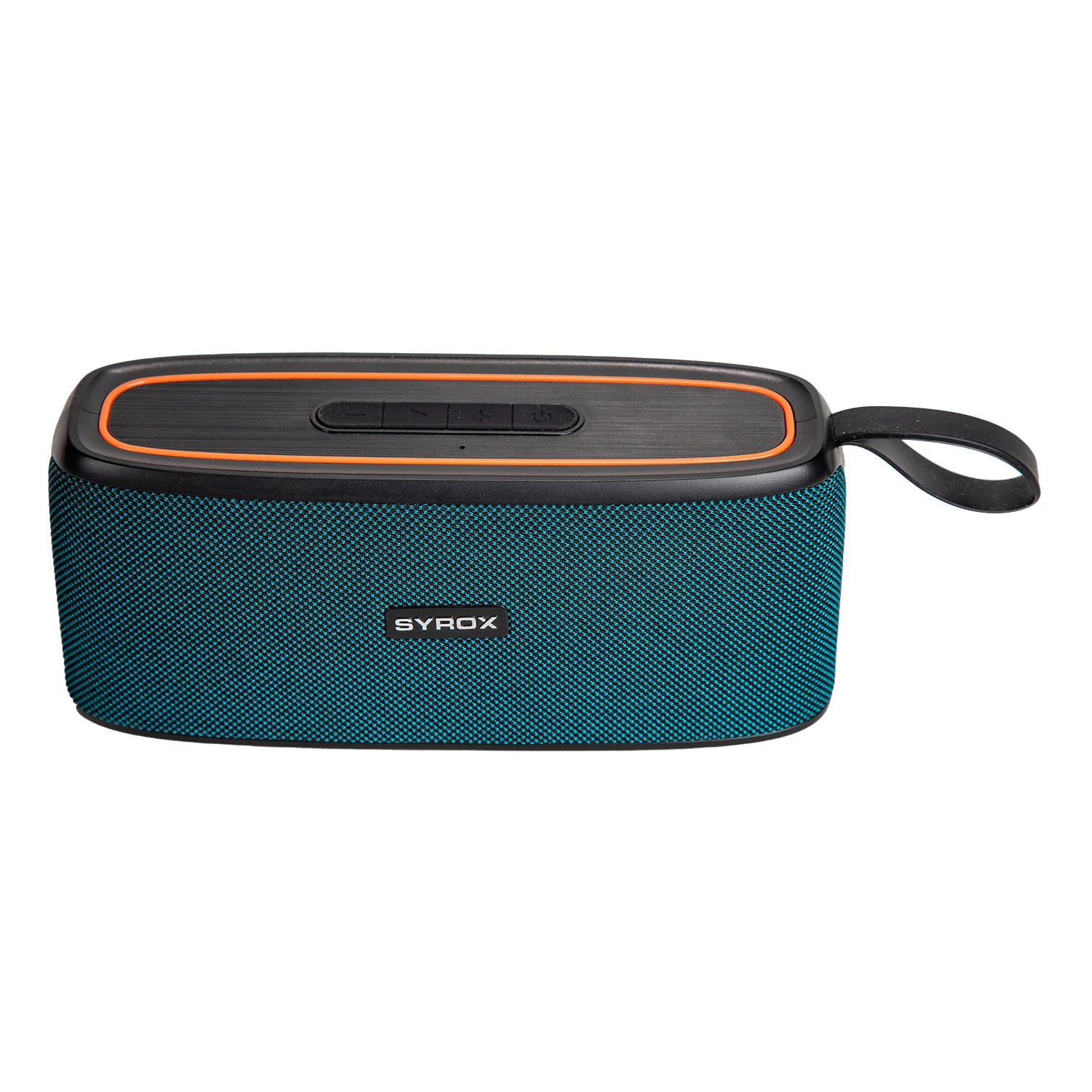 Syrox S36 Hafıza Kartı + USB + 3.5mm AUX + FM + Eller Serbest 2x5W TWS Bluetooth 5.0 + EDR Kablosuz Hoparlör - Açık Mavi