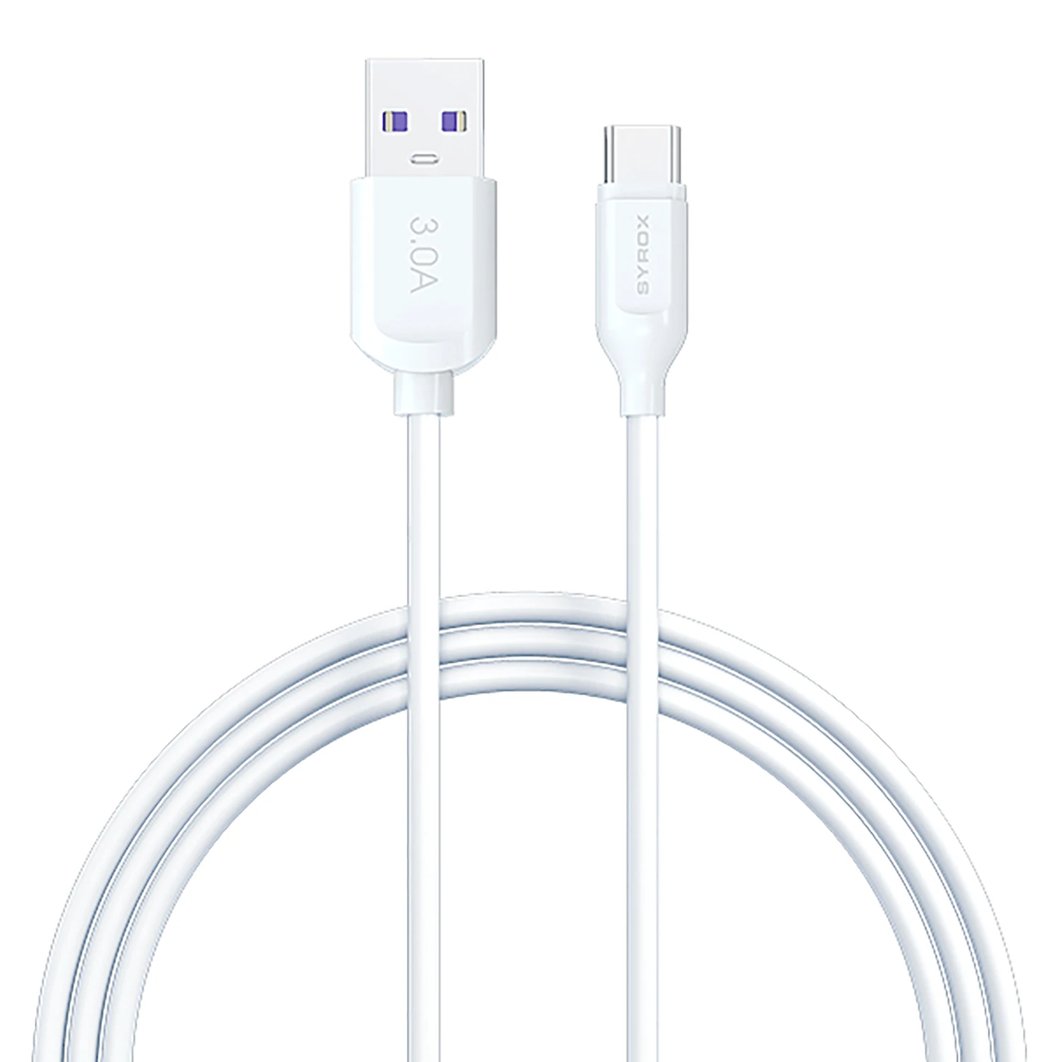 Syrox C69 2.0A 20cm USB-A - Type-C Şarj & Data Kablosu - Beyaz