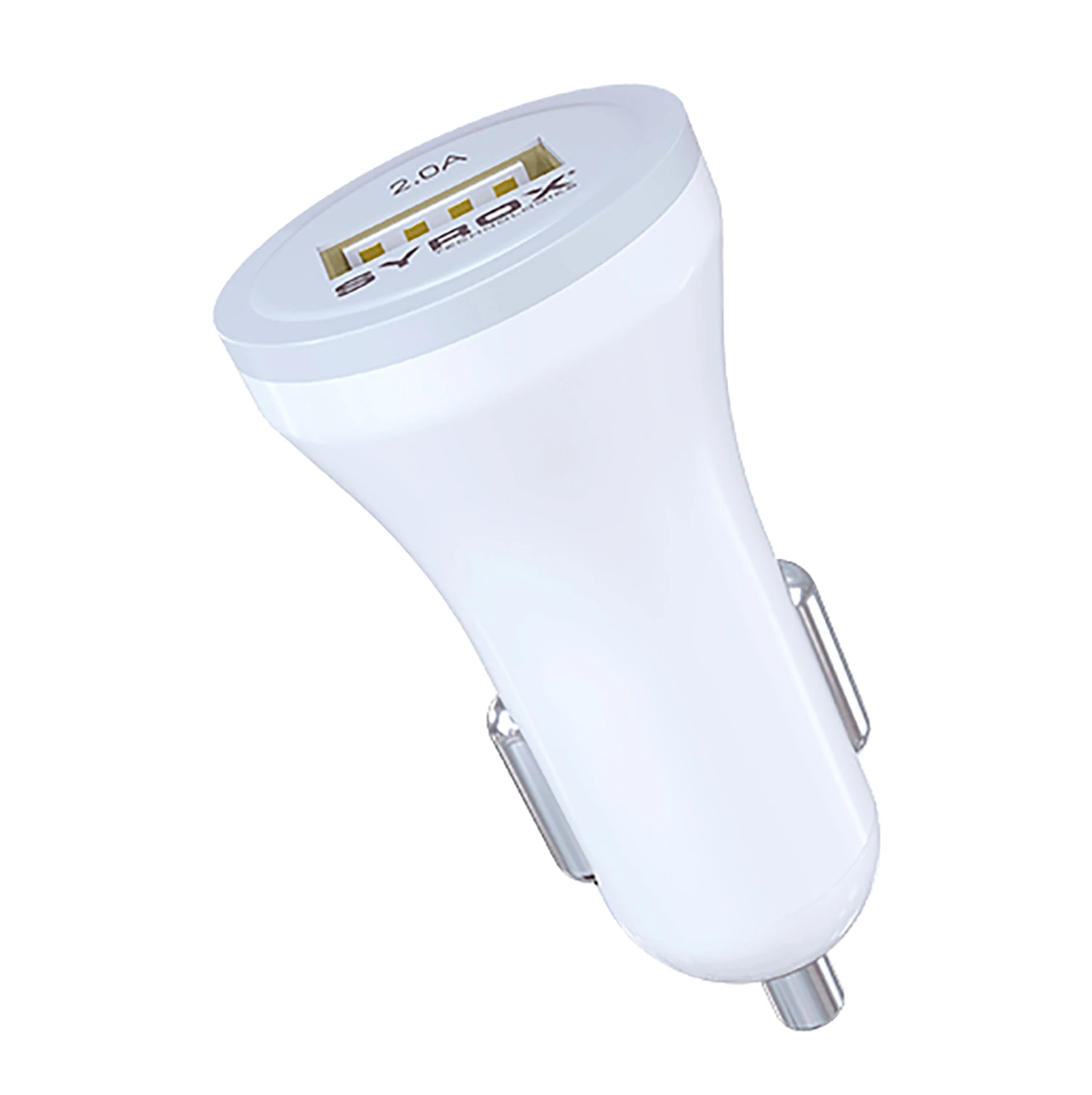 Syrox C42 2.0A 1xUSB-A Çıkışlı Araç Şarj Cihazı - Beyaz