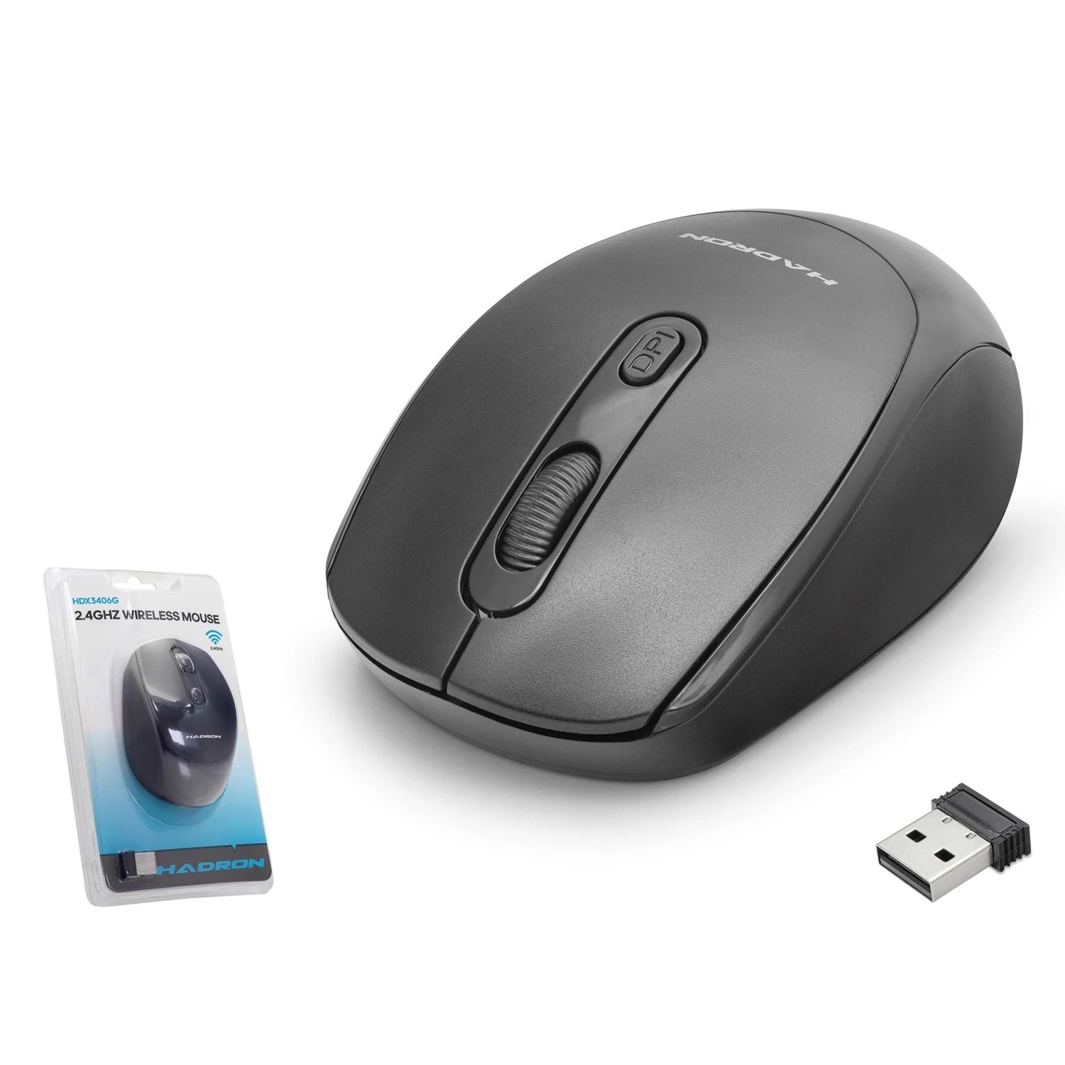 Hadron HDX3406 1600dpi 2.4Ghz USB Kablosuz Mouse - Siyah