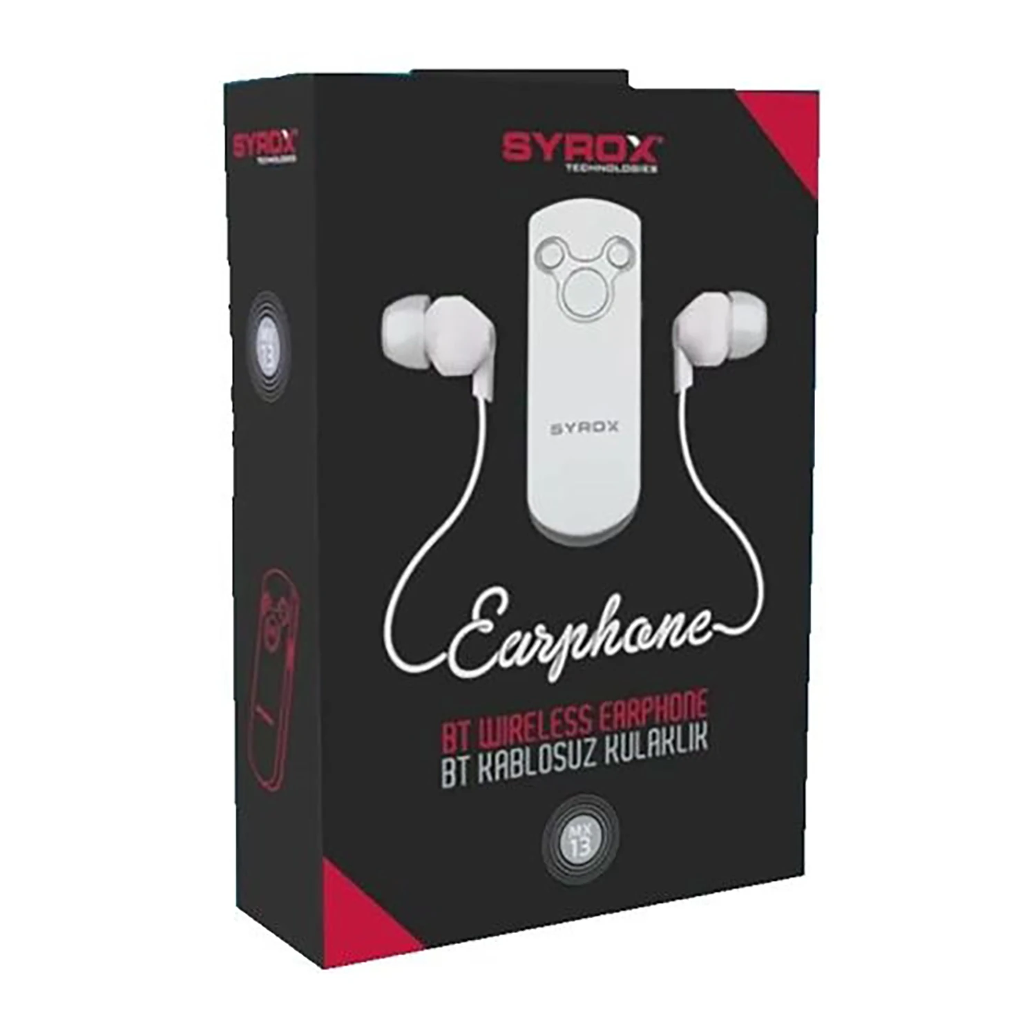 Syrox MX13 Bluetooth 5.0 Kablosuz Mikrofonlu Kulakiçi Kulaklık - Beyaz