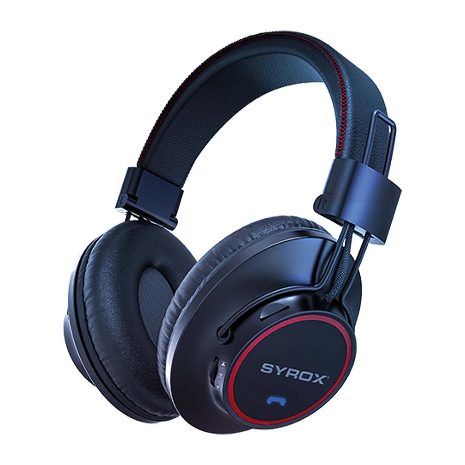 Syrox S26 Hafıza Kartı + 3.5mm AUX Destekli Bluetooth 5.0 Kablosuz Mikrofonlu Kulaküstü Kulaklık - Siyah
