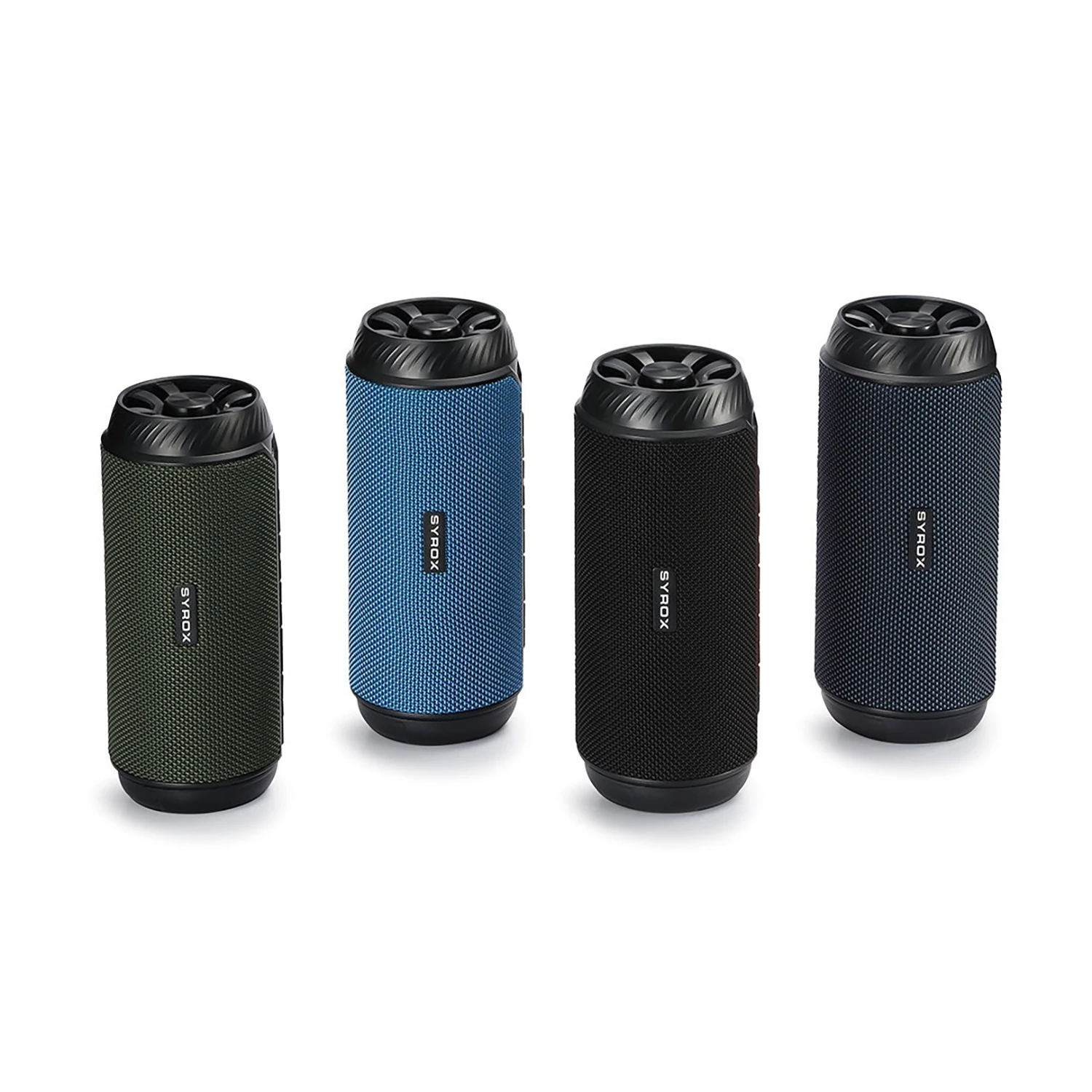 Syrox S38 RGB Ledli Hafıza Kartı + USB + 3.5mm AUX + FM + Eller Serbest 2x5W TWS Bluetooth 5.0 + EDR Kablosuz Hoparlör - Mavi