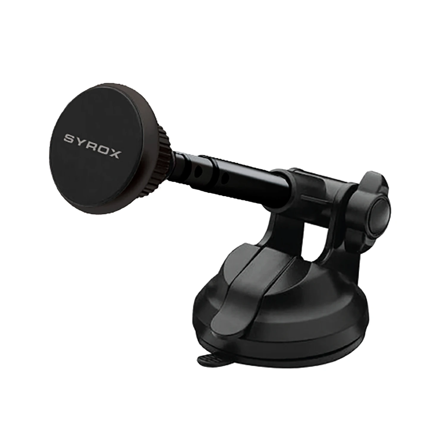 Syrox PH32 Çok Fonksiyonlu Açı Ayarlı Vantuzlu Mıknatıslı Araç İçi Telefon Tutucu - Siyah