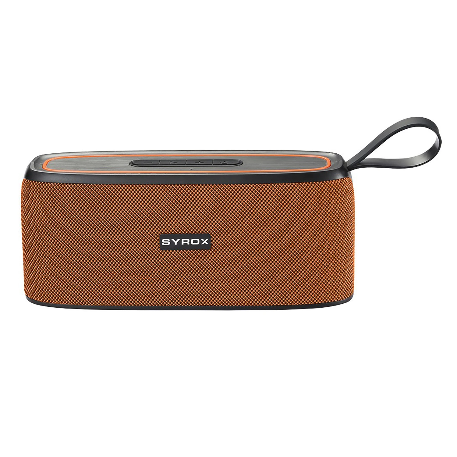 Syrox S36 Hafıza Kartı + USB + 3.5mm AUX + FM + Eller Serbest 2x5W TWS Bluetooth 5.0 + EDR Kablosuz Hoparlör - Turuncu